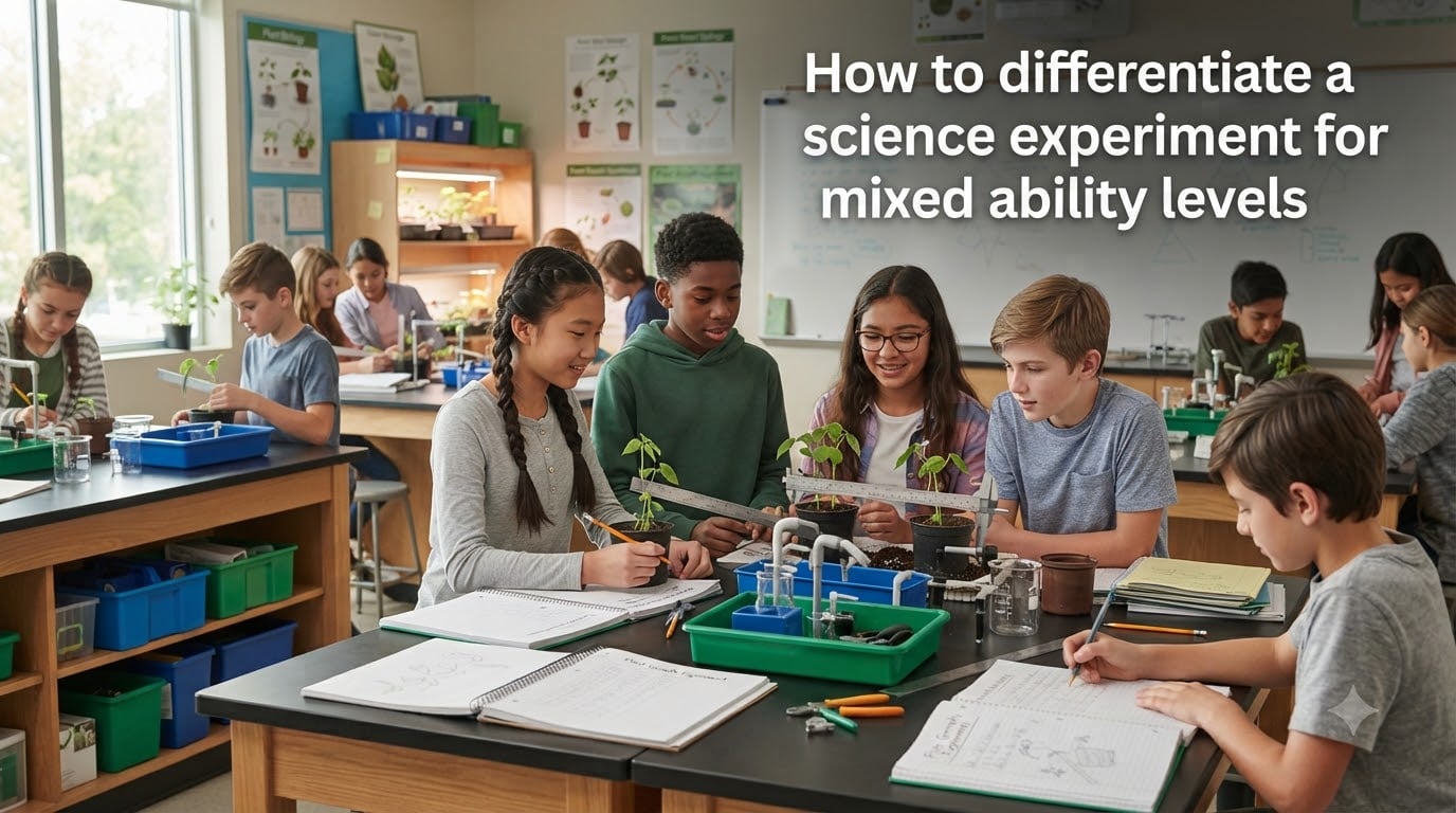 How to differentiate a science experiment for mixed ability levels