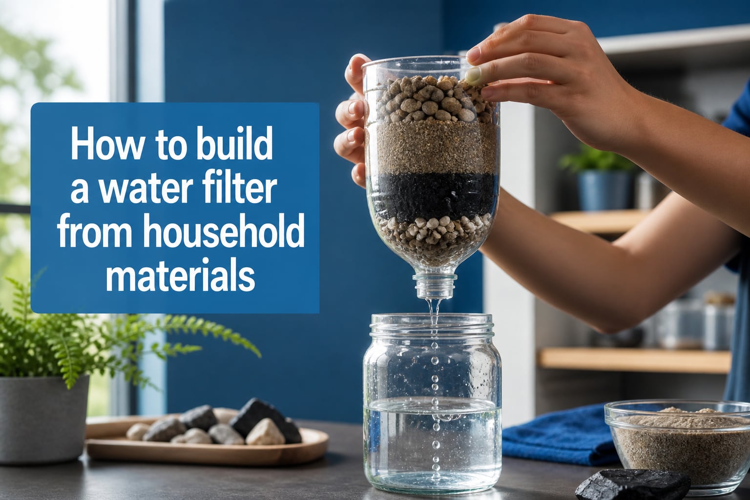 How to build a water filter from household materials
