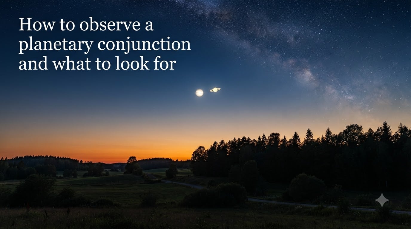 How to observe a planetary conjunction and what to look for