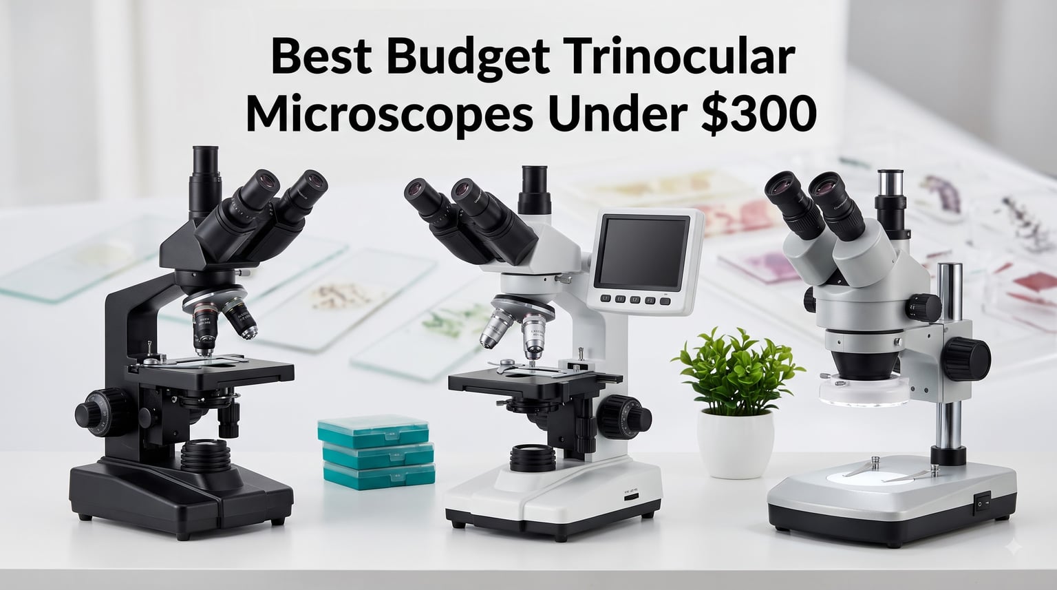 Best Budget Trinocular Microscopes Under $300