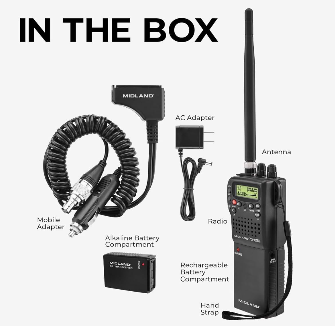 Midland 75-822 Handheld CB Radio & Mobile CB Radio – Walkie Talkie with 40 Channels, NOAA Weather Alerts, Long Range, Compatible with CB Antennas customer photo 1
