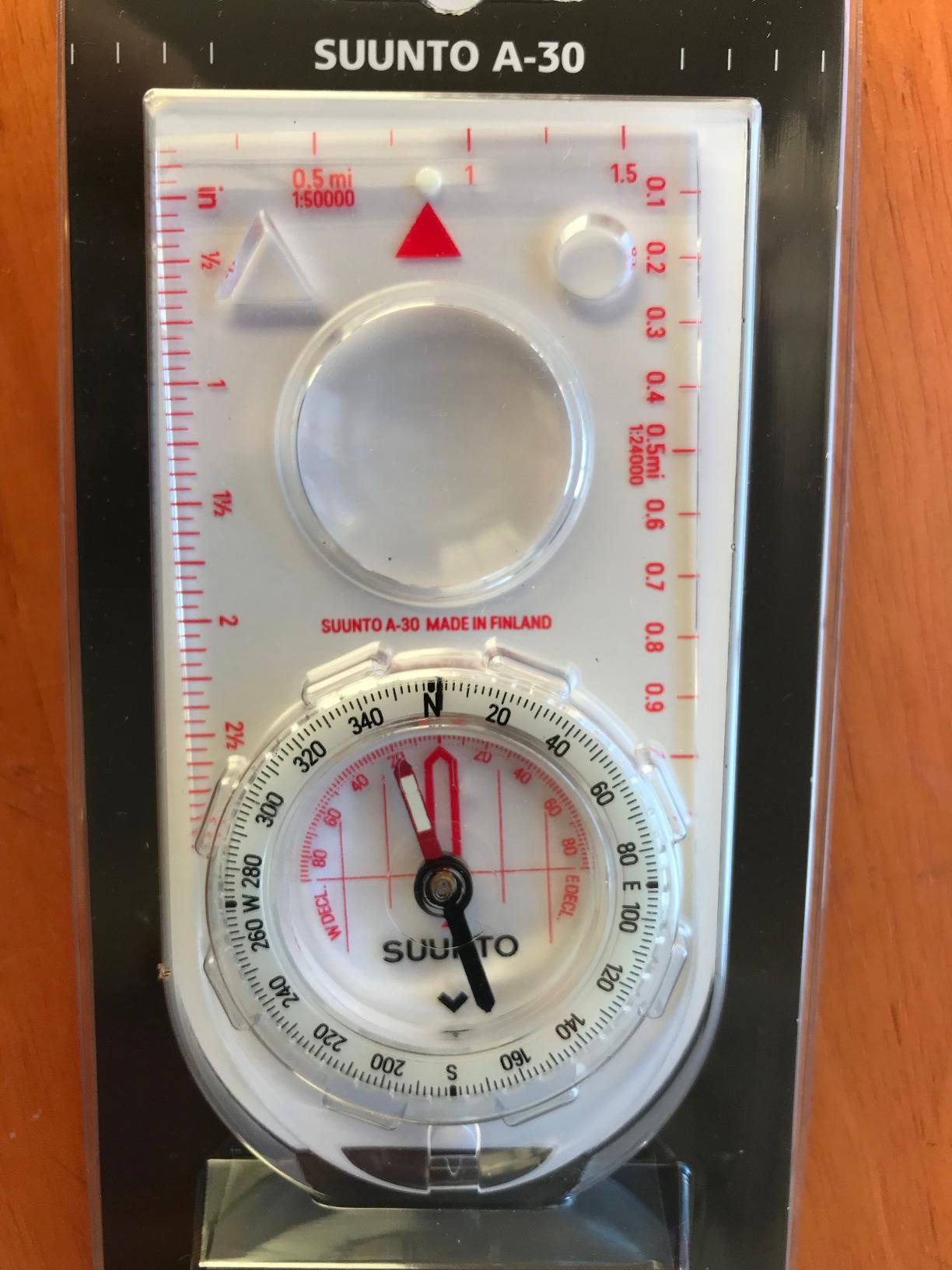 SUUNTO A-30 Compass: Compact, hiking compass with luminous markings in low light customer photo 1
