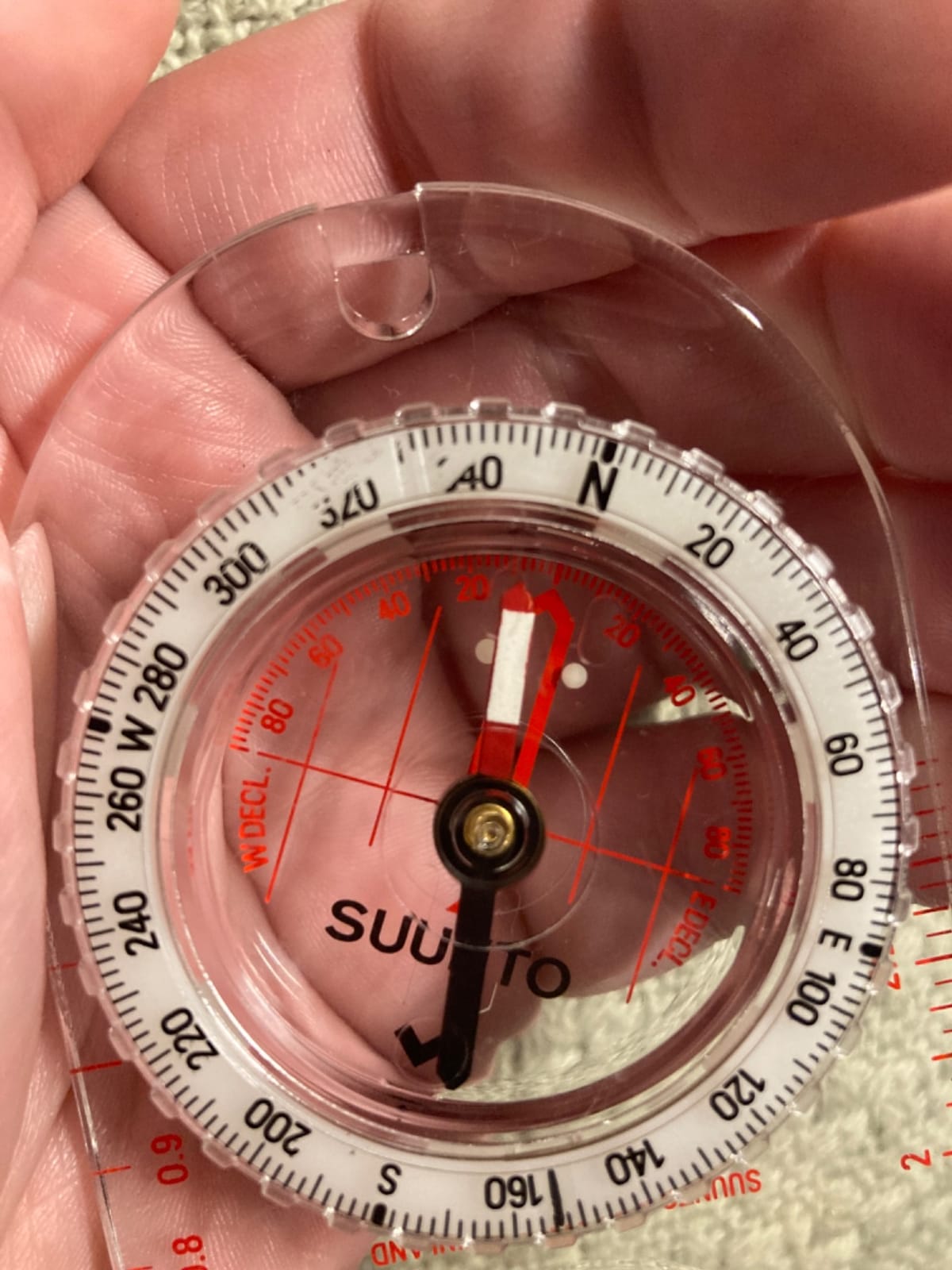 SUUNTO A-30 Compass: Compact, hiking compass with luminous markings in low light customer photo 2