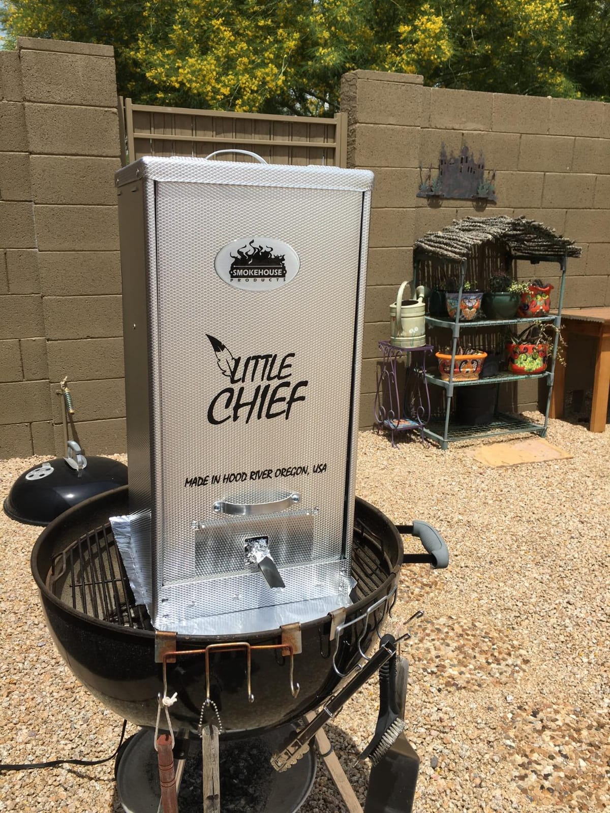 Smokehouse Little Chief Front Load Smoker, Low to Mid Temperature Smoker for Fish, Jerky, Cheese, Sausage & Other meats, Smoke Up to 25 Pounds of Meat & Fish customer photo 1