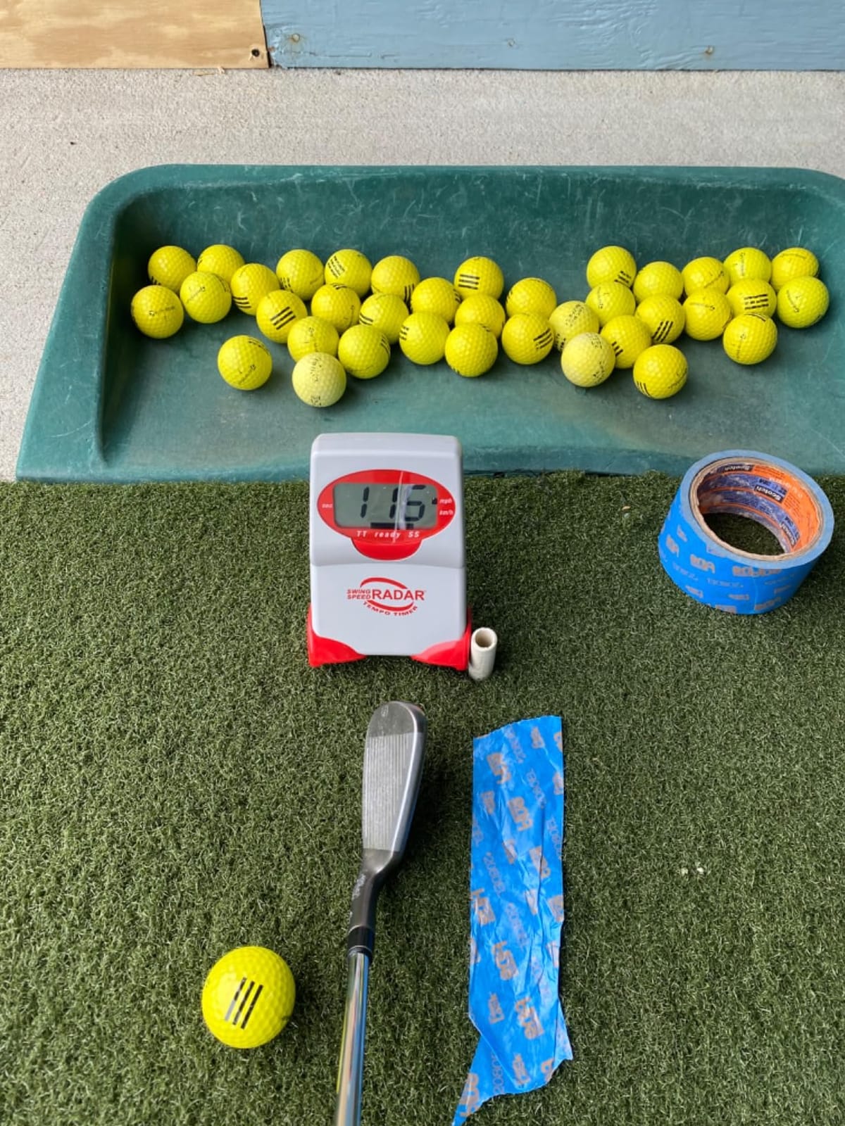 swing speed radar - Golf Training Tool - Accurate Club Speed Measurement 20-200 MPH - Portable Doppler Radar for Distance & Consistency Training - US Made customer photo 2