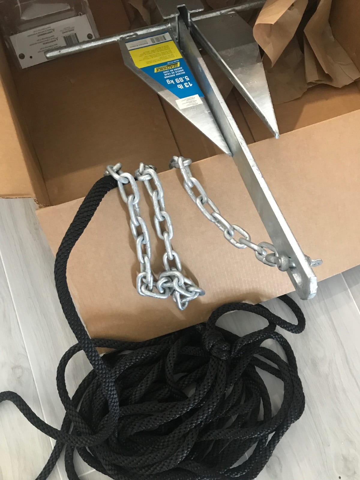 Seachoice Deluxe Anchor – Hot-Dipped Galvanized Steel – Multiple Sizes customer photo 1