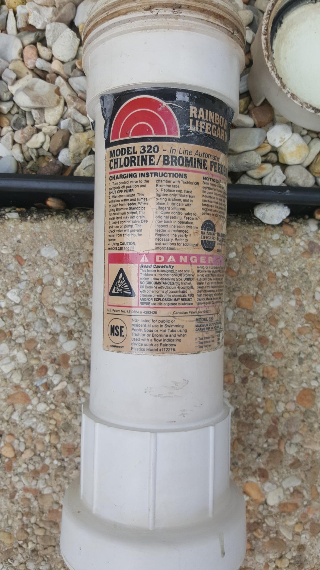 Pentair R171096 Rainbow 320 Automatic in-Line Chlorine/Bromine Feeder customer photo 2