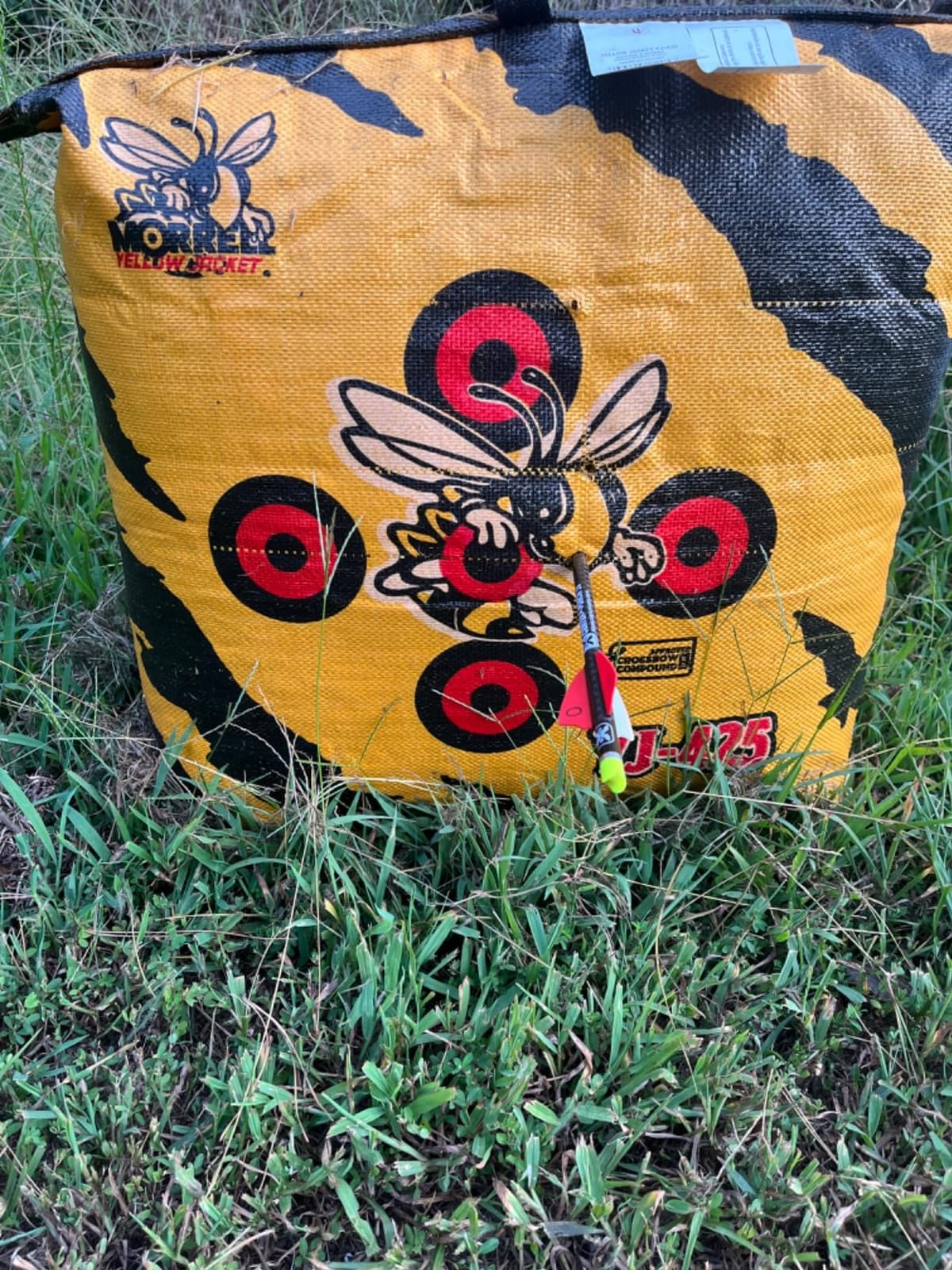 Morrell Yellow Jacket YJ-425 Outdoor Portable Archery Bag Target with 2 Shooting Sides, 10 Bullseyes, and Carry Handle, Yellow - Adult Field Point Backyard Practice Target customer photo 2