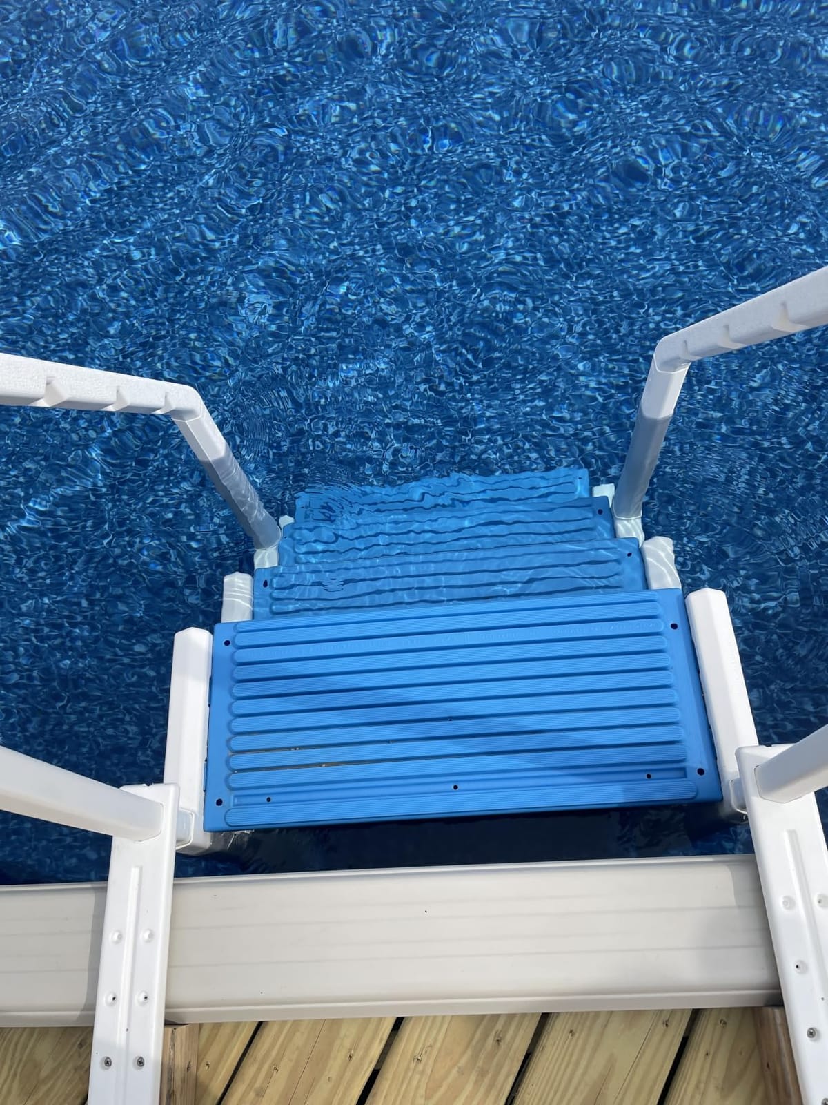 Confer Plastics Step-1X: Sturdy Above Ground Entry System with Dual Handrails and Slip-Resistant Steps, Easy Installation, Supports up to 400 lbs - Proudly Made in USA. Warm Grey with Grey Treads customer photo 1