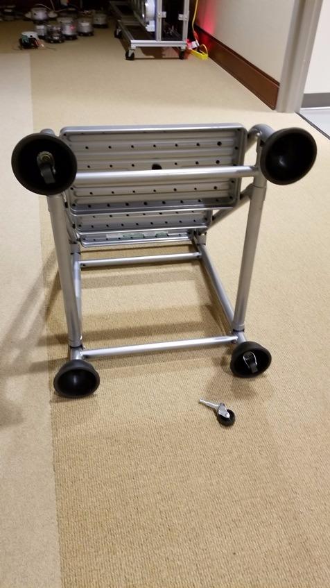 Cosco 3-Step Rolling Step Ladder, Grey customer photo 1