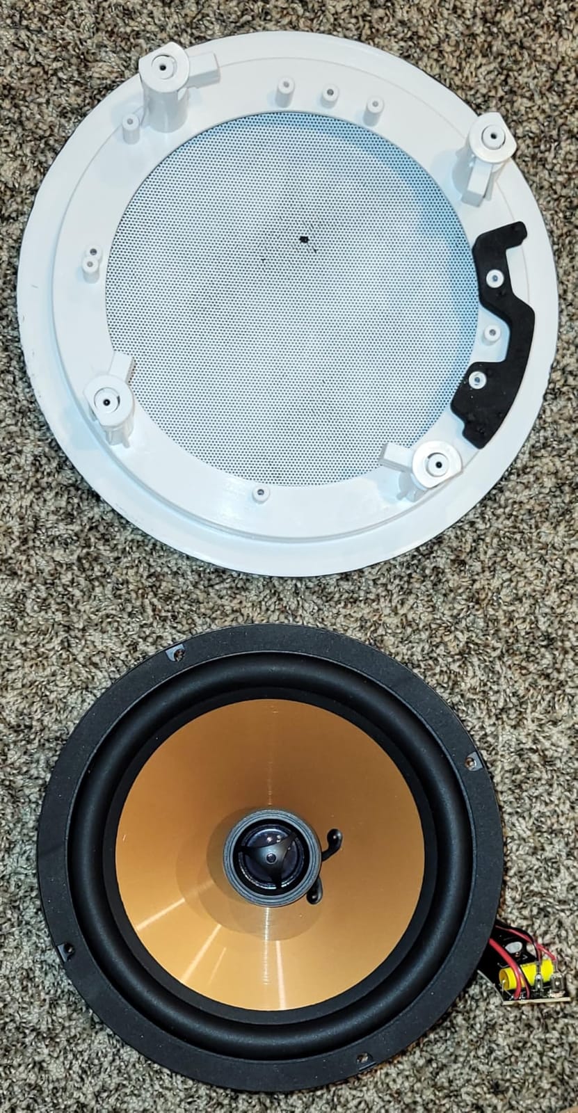Micca M-8C 8-Inch 2-Way in-Ceiling Speaker, Round, Each, Paintable, White customer photo 2