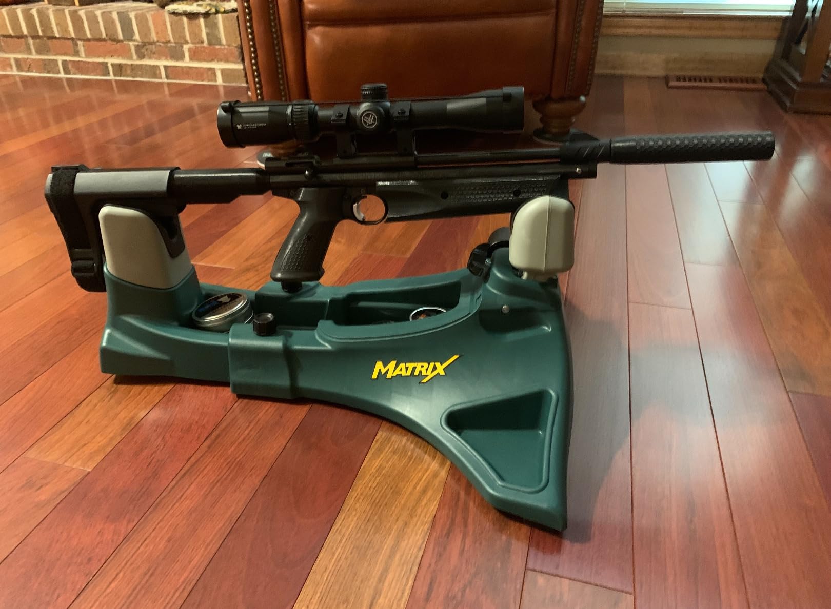 Caldwell Matrix Rest, Modular Frame | Rifle and Pistol Rest, Adjustable Elevation & Length, Portable, Built-In Storage, Polymer customer photo 2