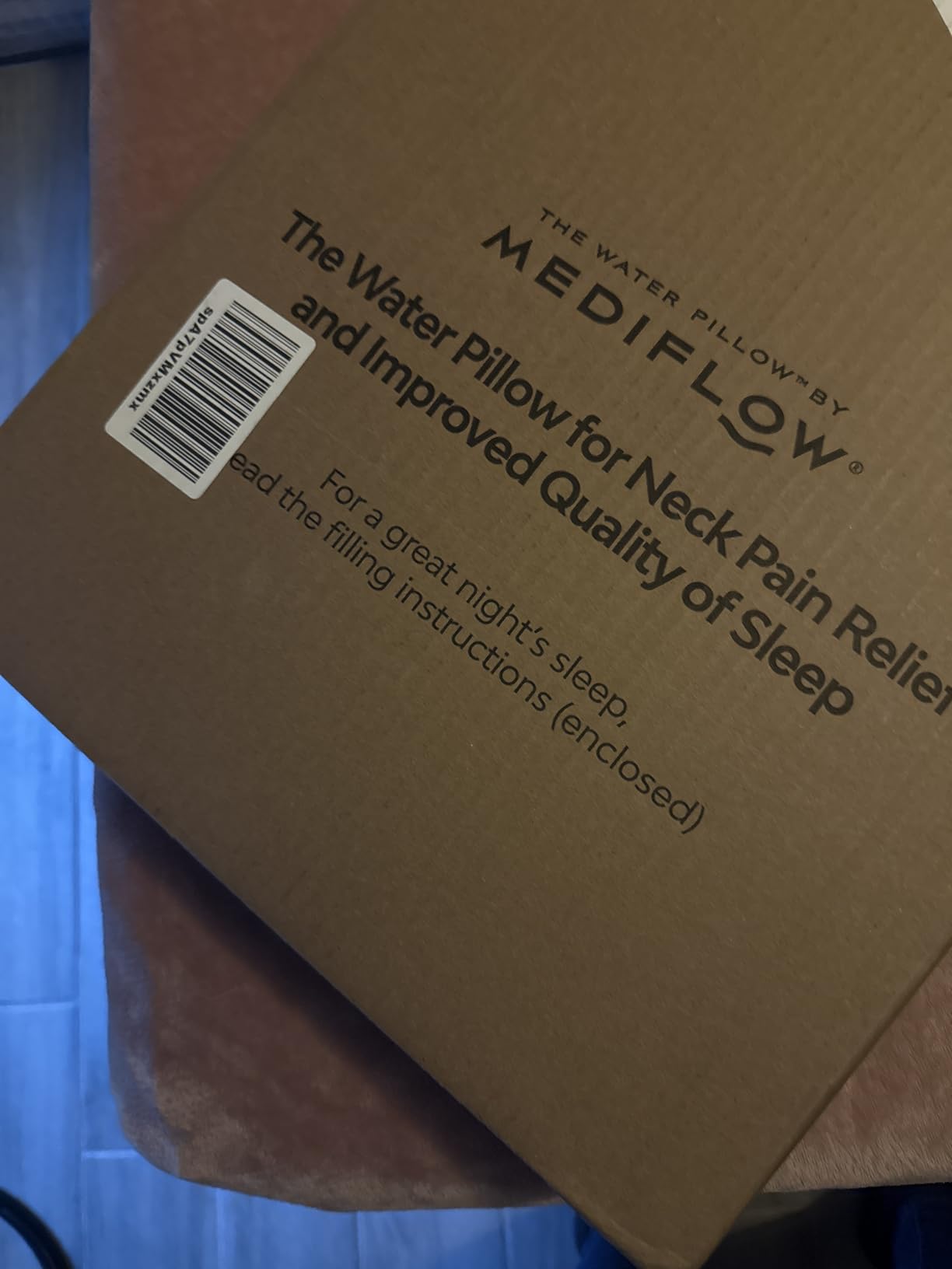 Fiber: The First & Original Water Pillow, Clinically Proven to Reduce Neck Pain & Improve Sleep. Therapeutic, Ideal for People Looking for Proper Neck Support customer photo 1