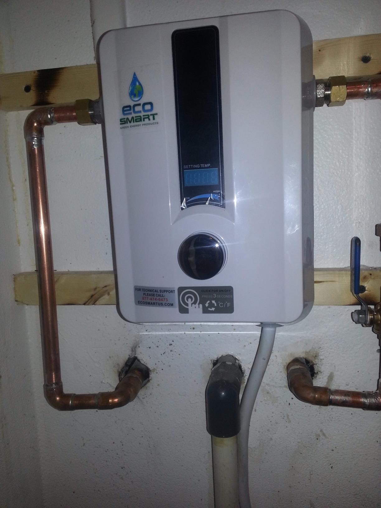 EcoSmart ECO 8 Tankless Water Heater, Electric, 8-kW - Quantity 1, 12 x 8 x 4 customer photo 1