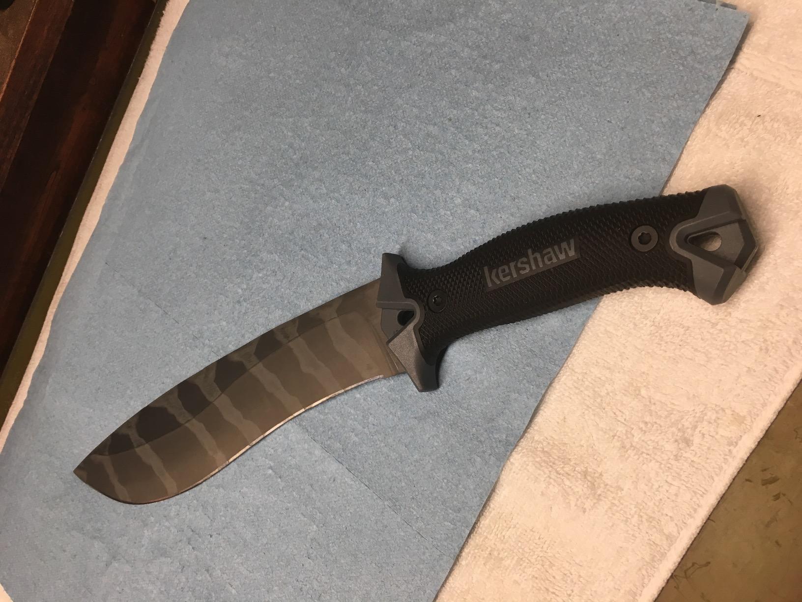Kershaw Camp 10 Machete, Black, 10 Inch Fixed Recurve Blade customer photo 1