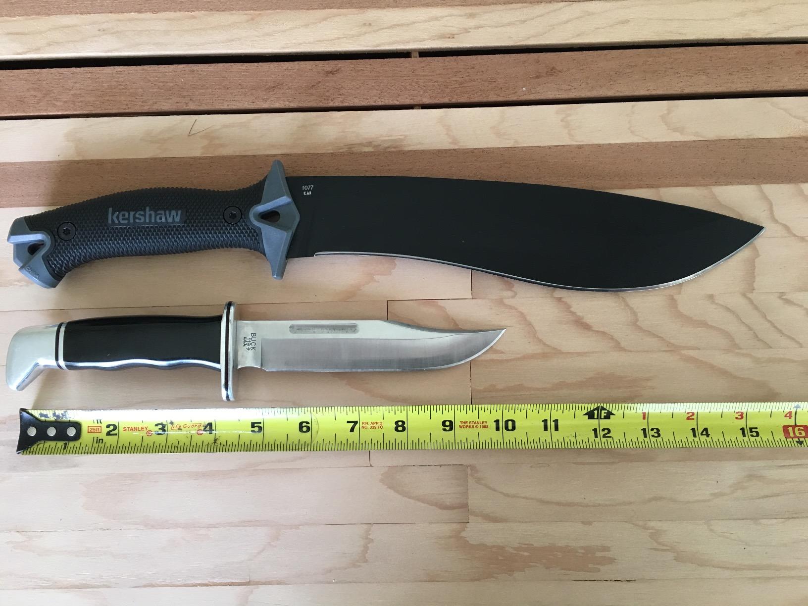 Kershaw Camp 10 Machete, Black, 10 Inch Fixed Recurve Blade customer photo 2