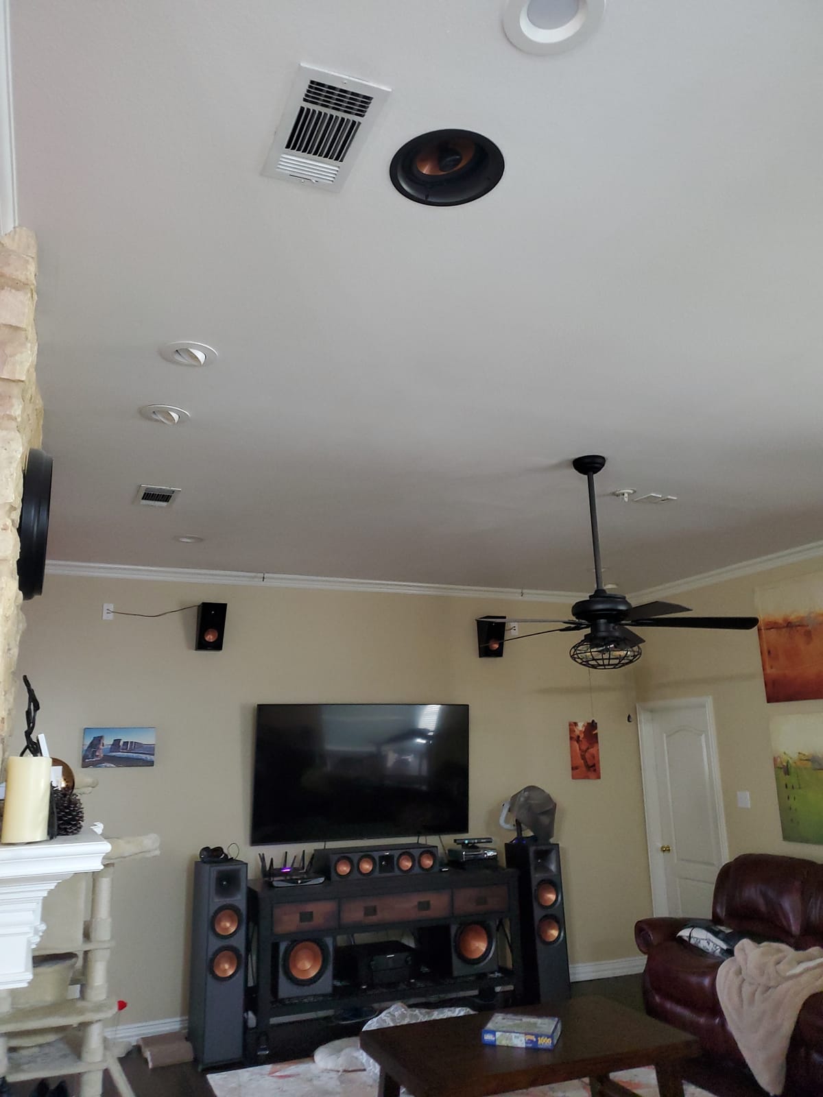 Klipsch Outdoor/Surround in-Ceiling Speaker Soundbar Home Speaker, Set of 1, White (CDT-5800-C II) customer photo 2