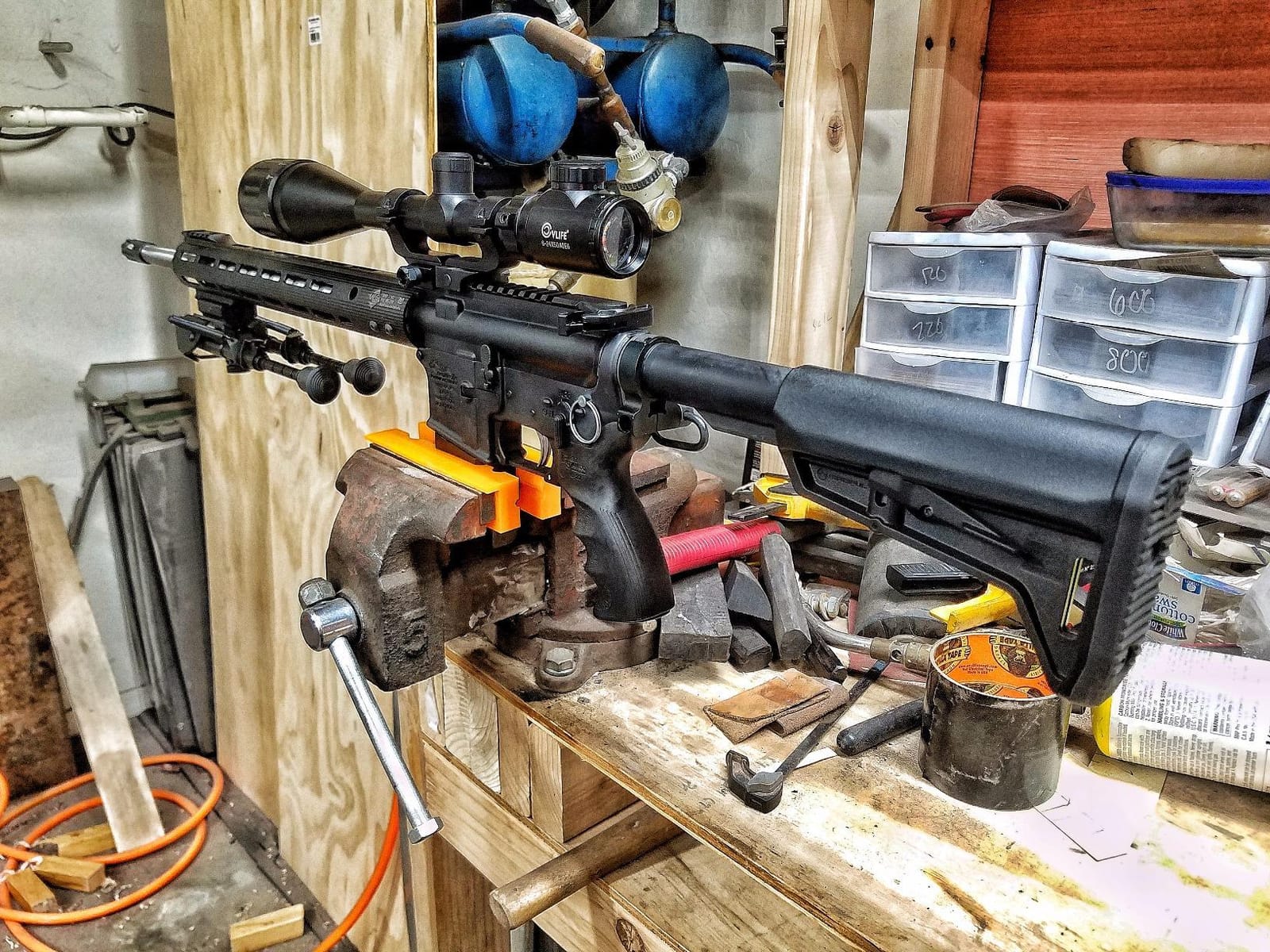 CVLIFE Rifle Scope 6-24x50 AO Red and Green Illuminated Long Range Scope for Hunting with Scope Rings customer photo 1