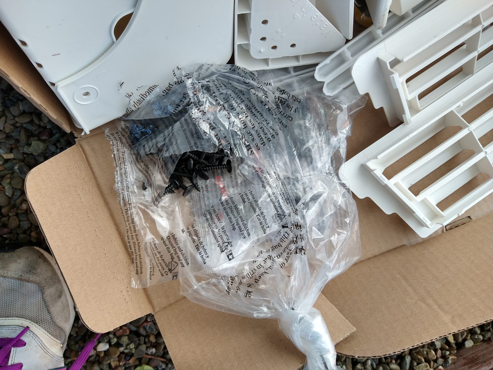 Keter Manor 4x6 Resin Outdoor Storage Shed Kit-Perfect to Store Patio Furniture, Garden Tools Bike Accessories, Beach Chairs and Lawn Mower, Grey & White customer photo 2