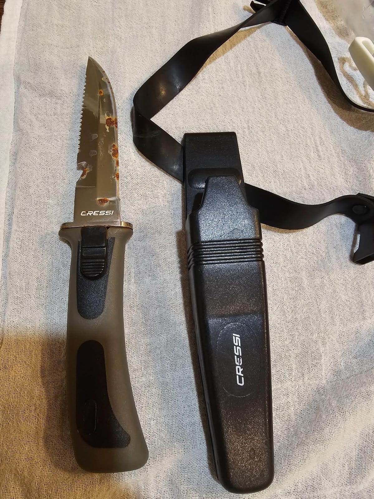 CRESSI Vigo Diving Knives, Black/Grey customer photo 1