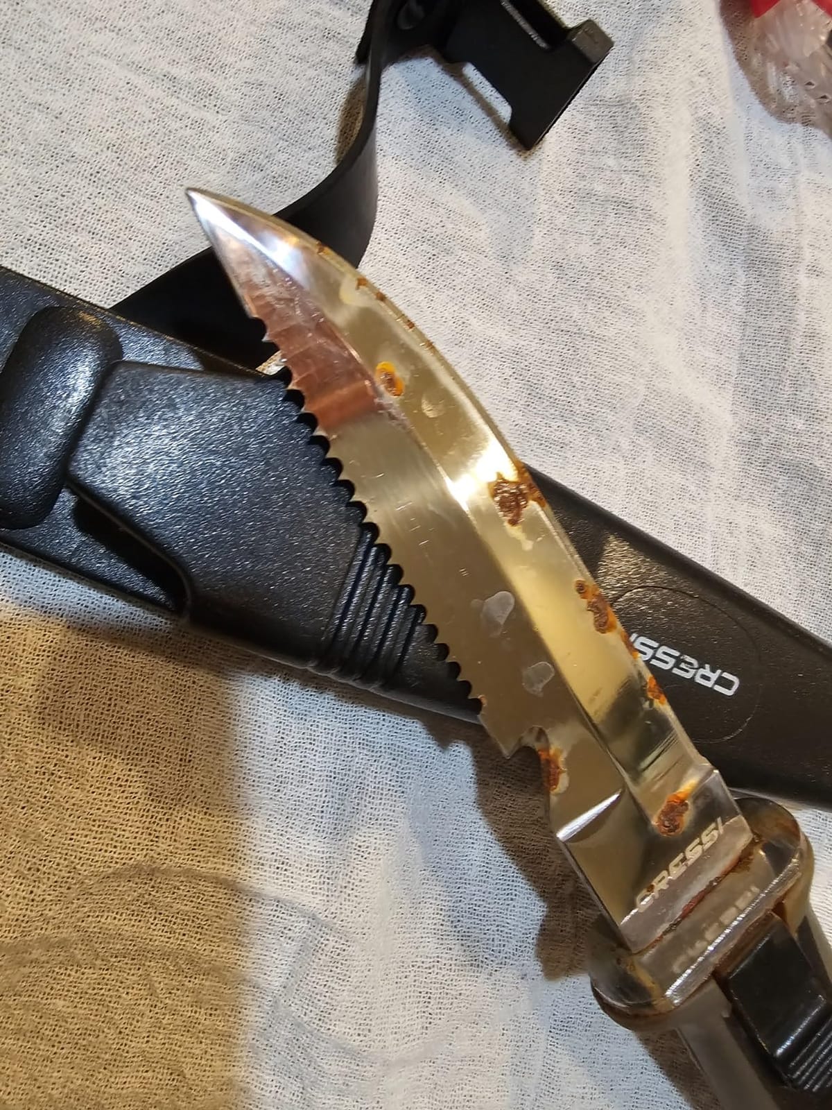 CRESSI Vigo Diving Knives, Black/Grey customer photo 2