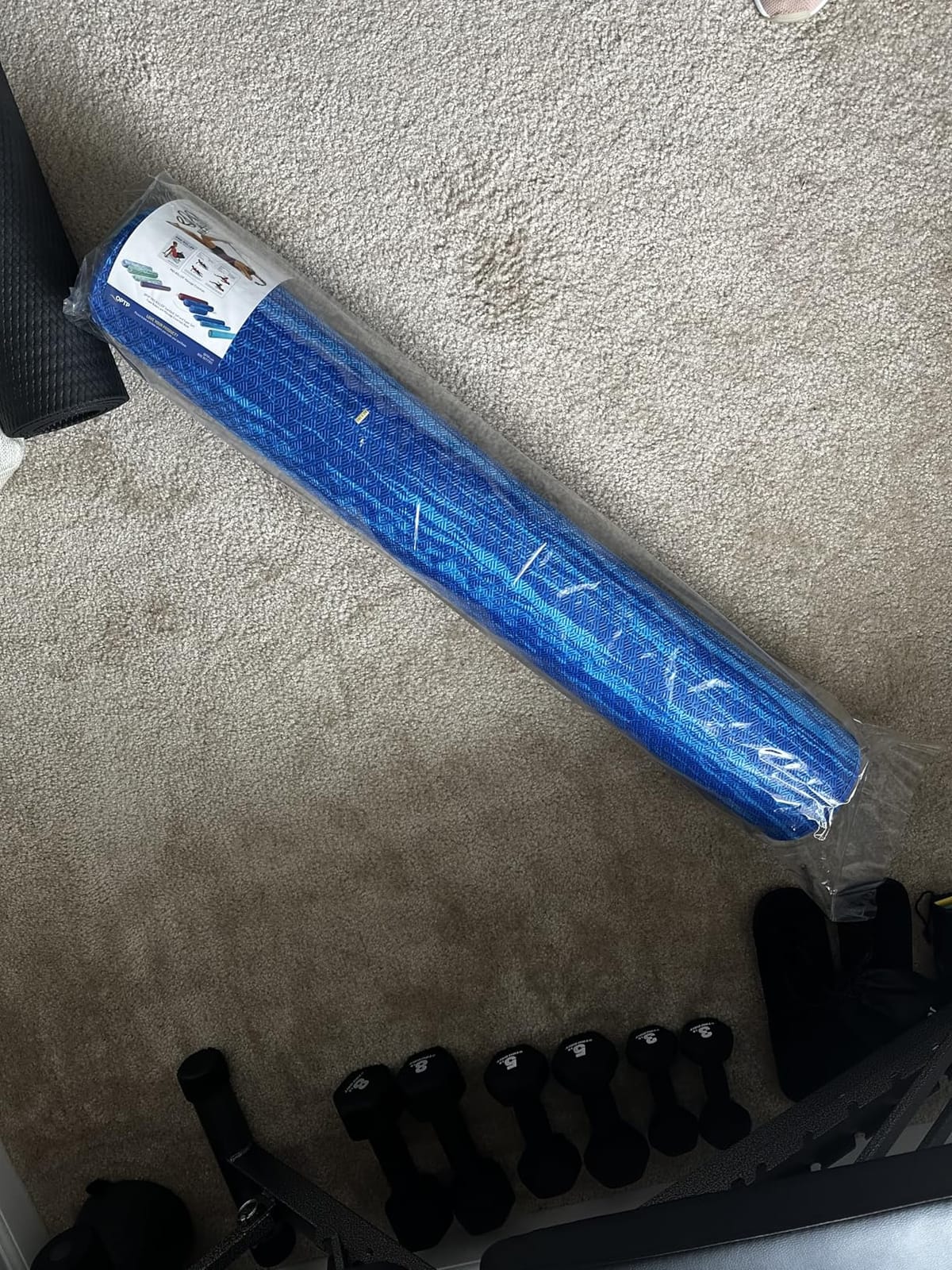 OPTP PRO-Roller Soft Density Foam Roller – Round, Blue, 36