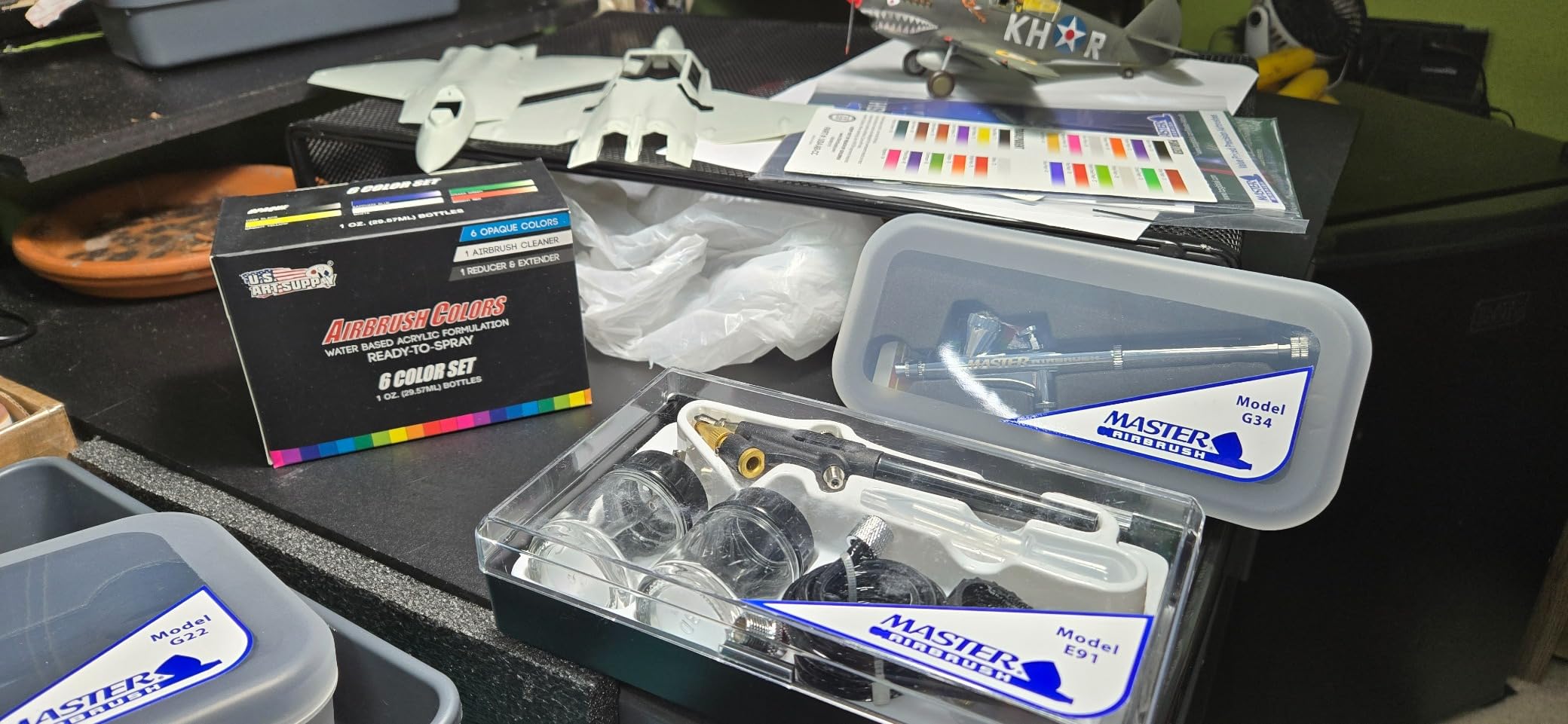 Master Airbrush Cool Runner II Air Brush Kit with Air Compressor Dual Fan customer photo 1