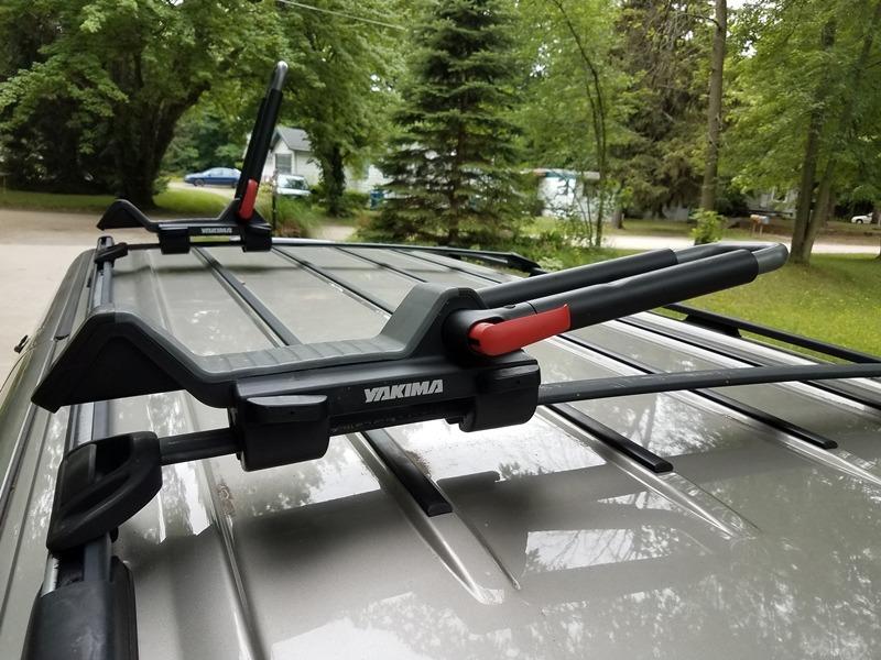 Yakima JayLow Folding J-Cradle Rooftop Kayak Rack with Tie-Downs | Round, Square, Factory or Aerodynamic Fit; Holds 1 Boat up to 100 lb or 2 Boats up to 130 lb Total customer photo 2