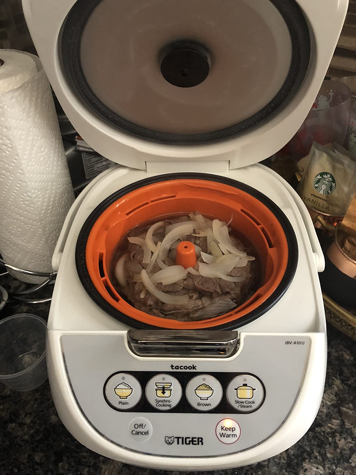 Tiger Jbv A10u 5.5 Cup Micom Rice Cooker with Tacook (White) customer photo 2