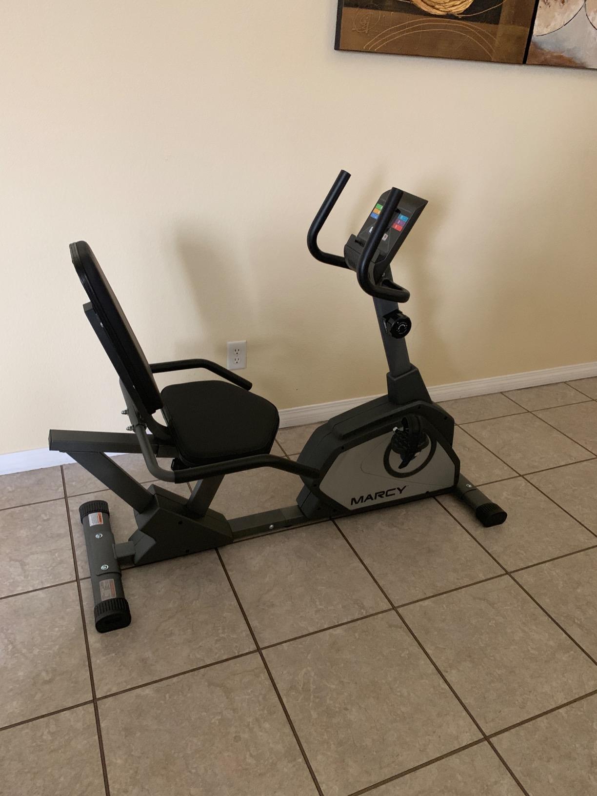 Marcy Magnetic Recumbent Exercise Bike with 8 Resistance Levels customer photo 1