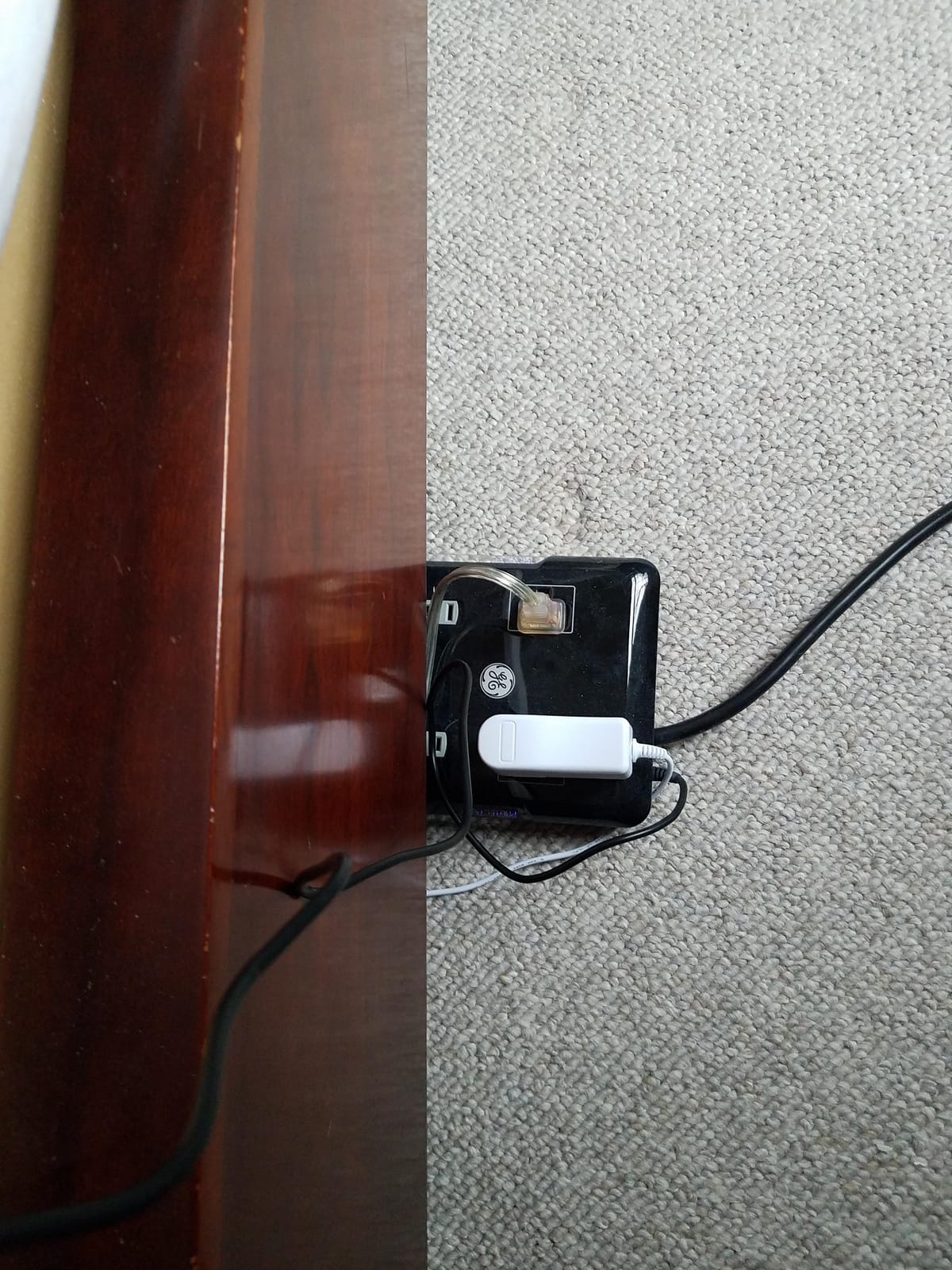 GE Surge Protector Power Strip with 2 Tethered USB Ports | 8 Ft Long Extension Cord, 12 Outlet Extender, 4320 Joules, Flat Plug, Wall Mount, Warranty, UL Safety Listed, Black, 11824 customer photo 1