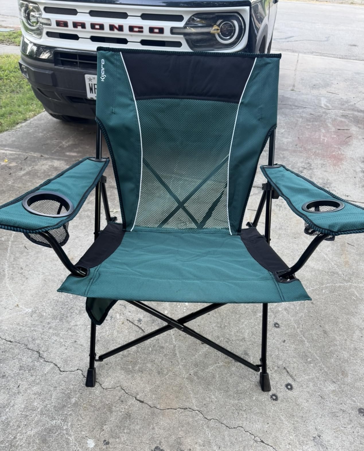 Kijaro Portable Camping Chairs - Enjoy the Outdoors with a Versatile Folding Sports Chair for Outdoor & Lawn - Dual Lock Feature Locks Position – Hallet Peak Gray customer photo 1