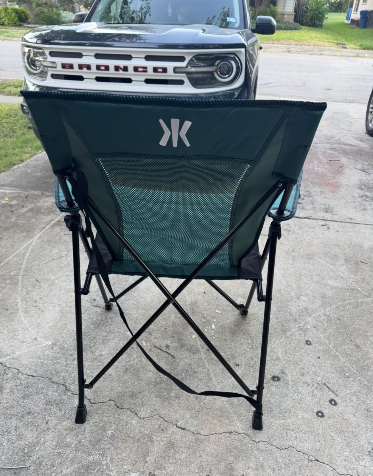 Kijaro Portable Camping Chairs - Enjoy the Outdoors with a Versatile Folding Sports Chair for Outdoor & Lawn - Dual Lock Feature Locks Position – Hallet Peak Gray customer photo 2