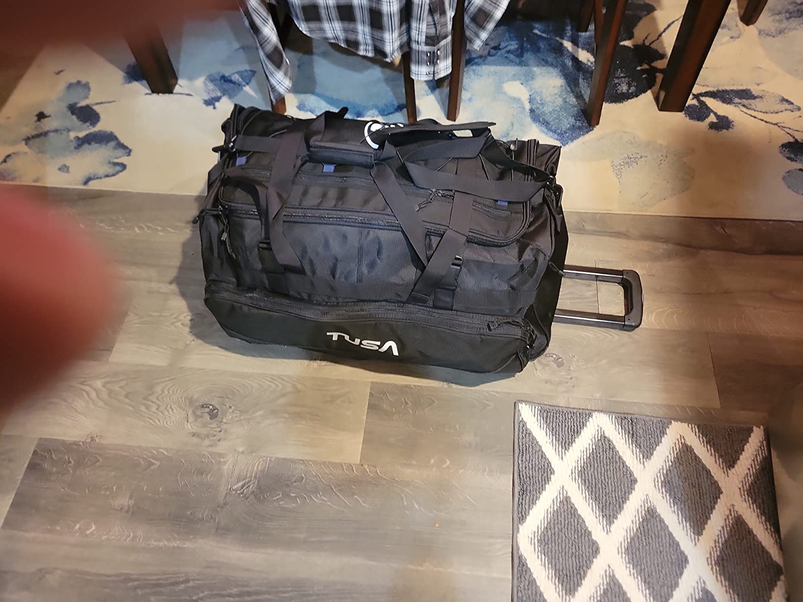 TUSA Dive Gear Roller Duffle Bag in Black customer photo 2