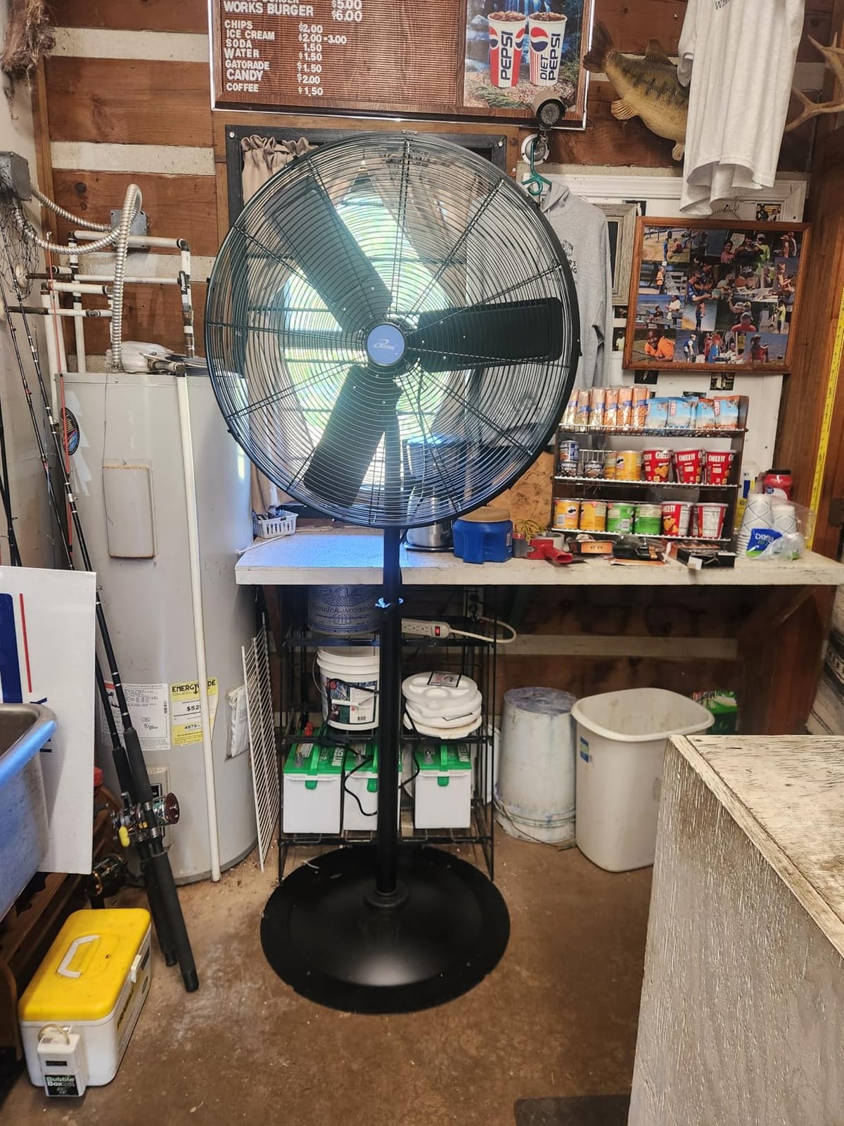 iLiving ILG8P30-72 Commercial Pedestal Floor Fan, 30-Inch, Industrial Heavy Duty Floor Standing Fan with 7261 CFM, Perfect for Home, Shop, Bedroom, Gym, Garage, Black customer photo 1
