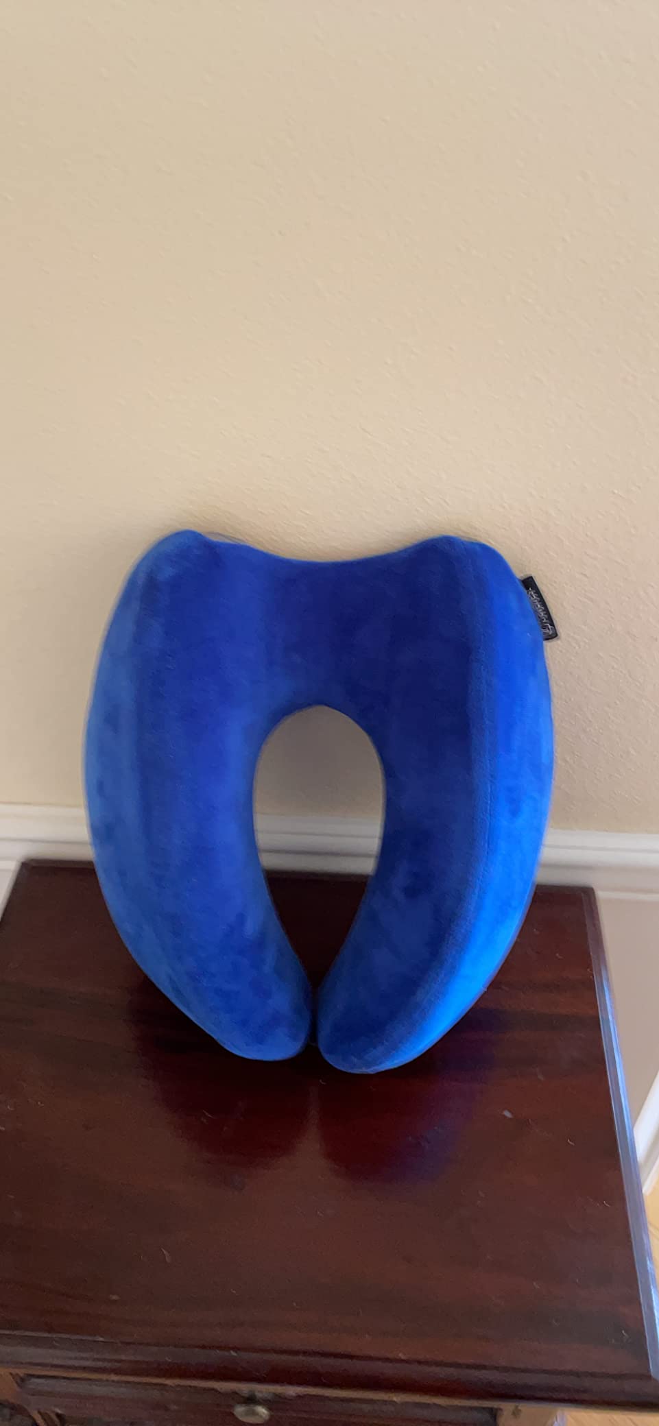 TRAVELREST Nest Neck Pillow Travel Essentials - Memory Foam Support - Blue | Breathable, Compact, Soft and Comfortable Design, Head & Shoulder Support For Long Flight Travel, Lightweight Washable Cover customer photo 1