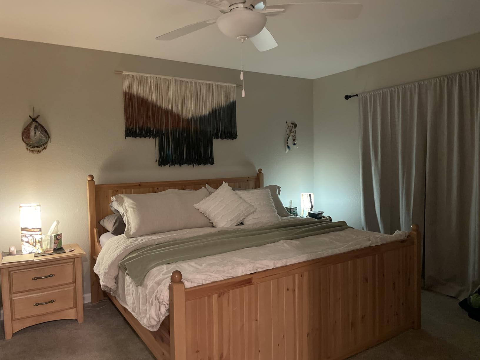 Simple&Opulence 100% French Linen Duvet Cover Set with Embroidered, 3 Pcs Washed Soft Farmhouse Bedding Set with Button Closure, 1 Comforter Cover and 2 Pillowshams (Queen, Natural Linen) customer photo 1