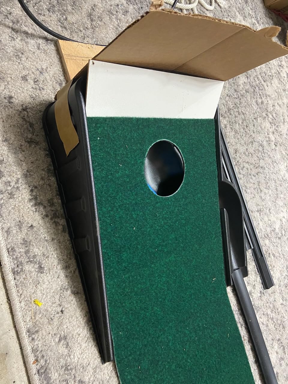 SKLZ Putting Green: Perfect Your Golf Skills with Realistic Home Practice - Improve Your Putting Stroke, Lower Your Scores, and Enjoy Convenient, Training Anytime, Anywhere! customer photo 1