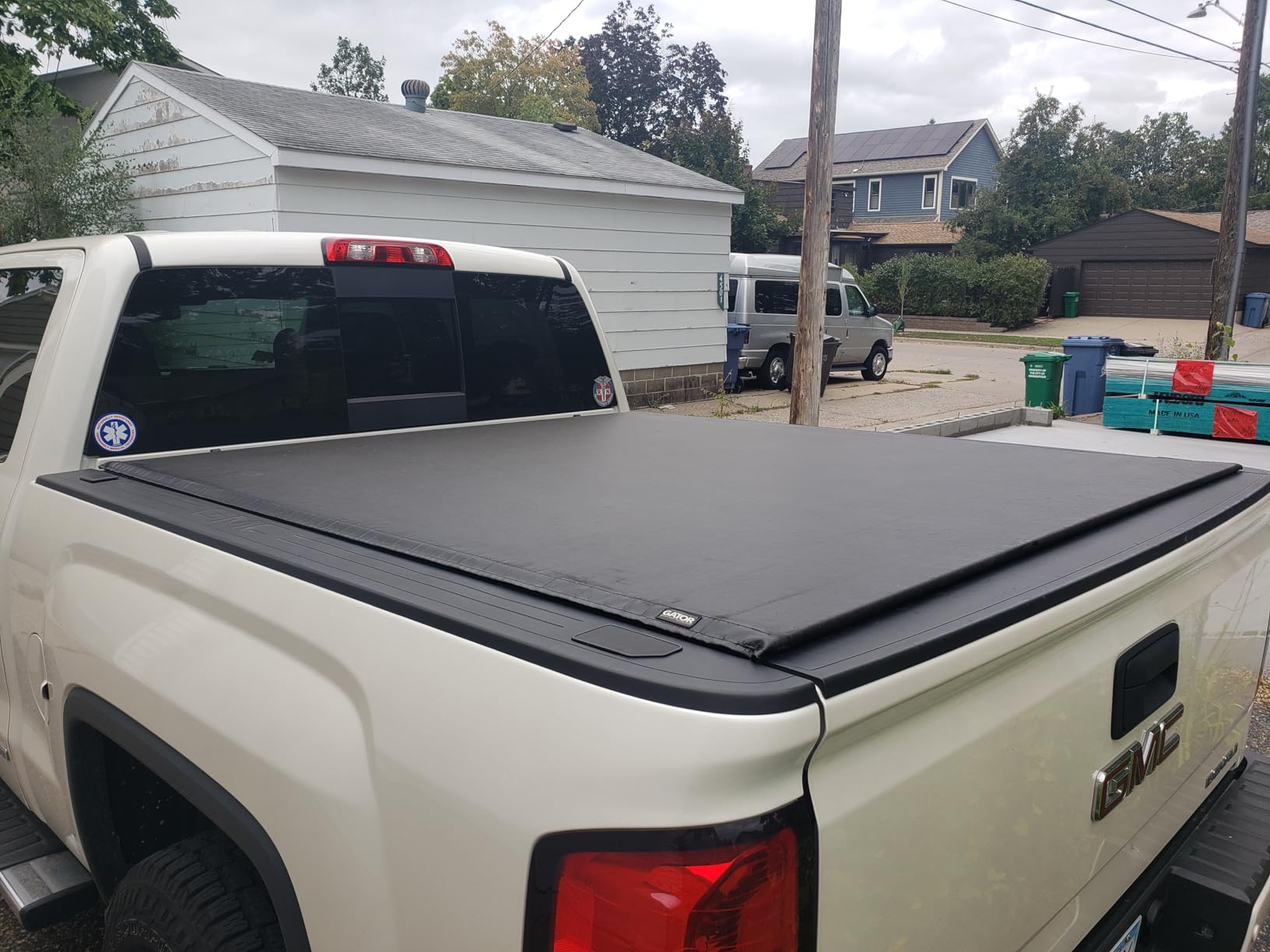 Gator Soft Roll Up Truck Bed Tonneau Cover - Everyday Cargo Protection - Durable Vinyl Roll-Up - Low-Profile Flush-Fit Design - Fits 2014-2018, 2019 Ltd/Lgcy Chevy/GMC Silverado & Sierra - 5'9