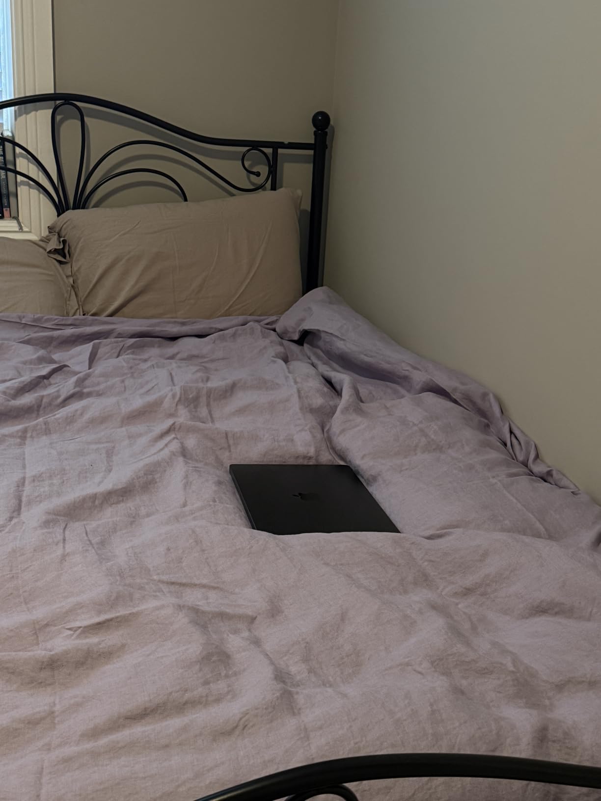 Simple&Opulence 100% Linen Duvet Cover Set, 3 PCS Natural French Flax White Duvet Cover King Size customer photo 2