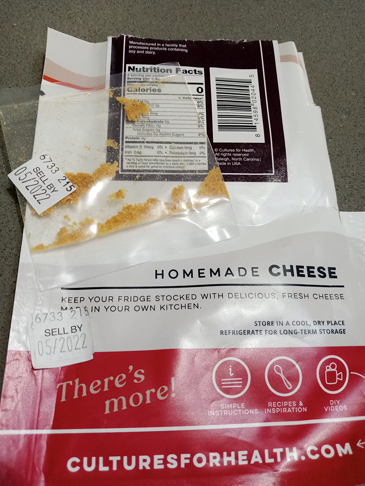 Cultures for Health Thermophilic Cheese Starter Culture | 4 Gluten-Free Direct-Set Packets + 2 Vegetable Rennet Tablets | DIY Hard Cheese–Parmesan, Mozzarella, Asiago & Swiss customer photo 2
