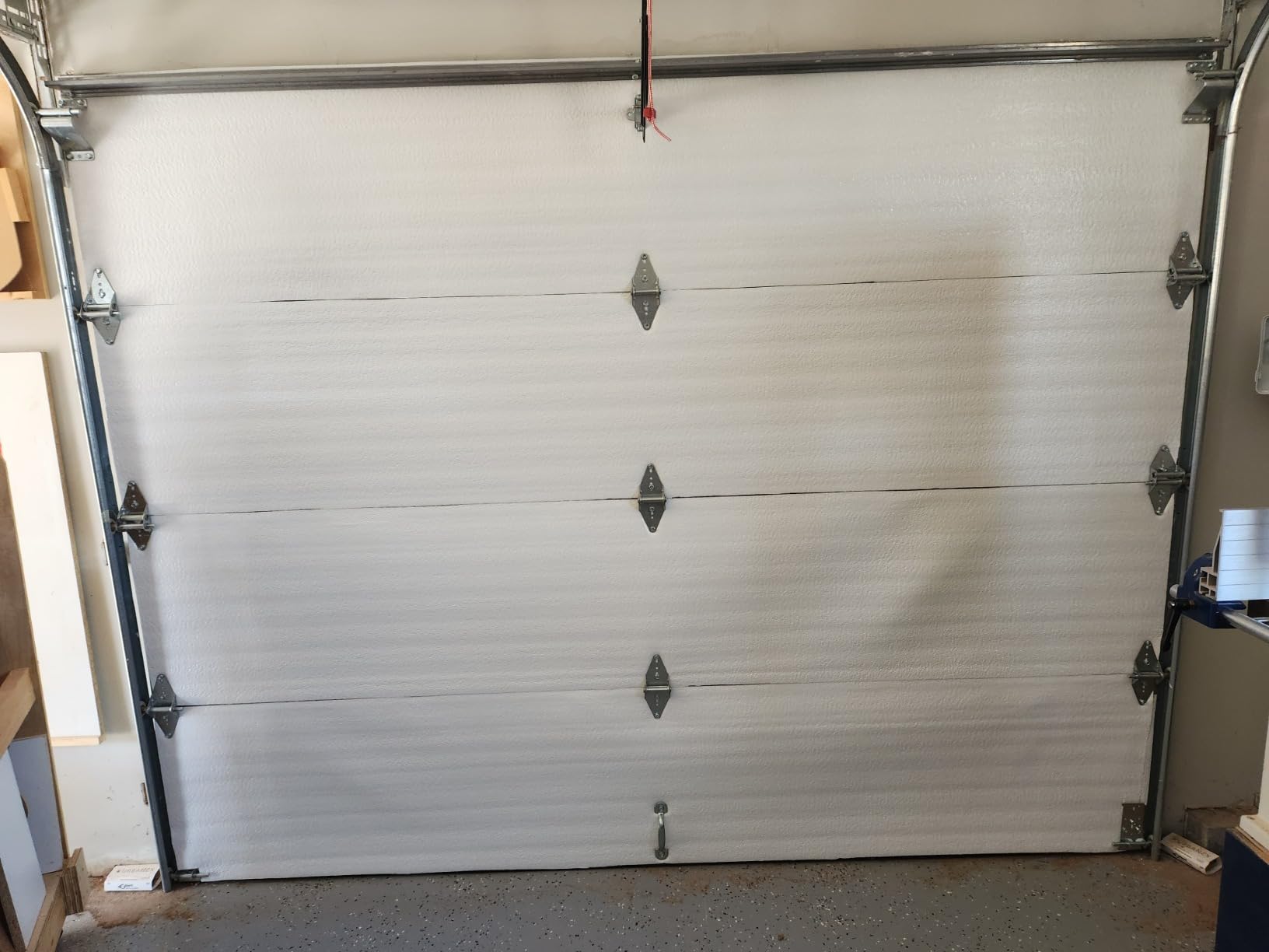 US Energy Products NASA Tech White Reflective Foam Core Garage Door Insulation Kit (9L x 7H) or (9L x 8H) Single Garage Doors R8 (Upgraded Tape) customer photo 2