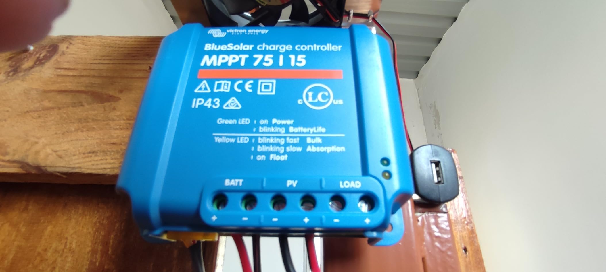 Victron Energy BlueSolar MPPT Solar Charge Controller 75V, 15A, 12/24V | Charge Controllers for Solar Panels customer photo 2