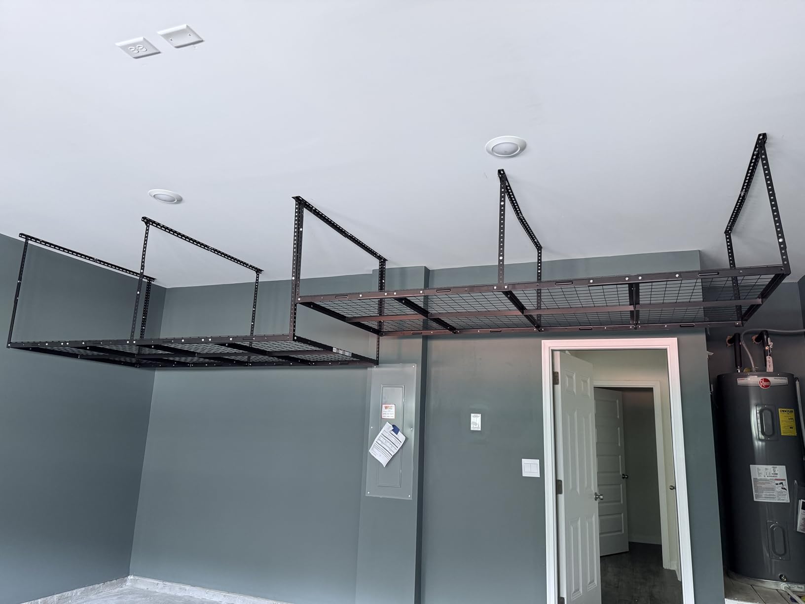FLEXIMOUNTS 3x6 Overhead Garage Storage Adjustable Ceiling Rack, Black customer photo 1
