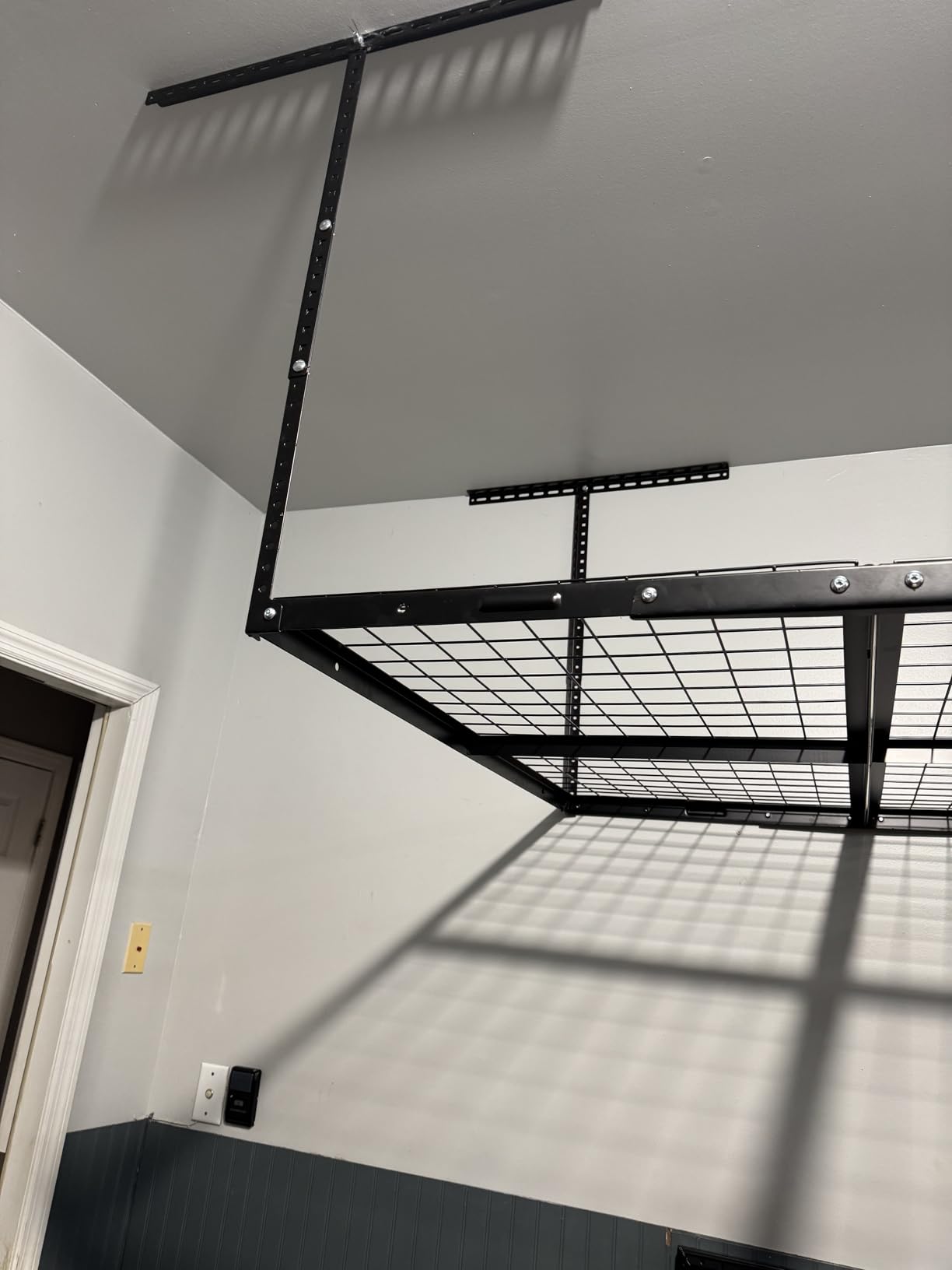 FLEXIMOUNTS 3x6 Overhead Garage Storage Adjustable Ceiling Rack, Black customer photo 2