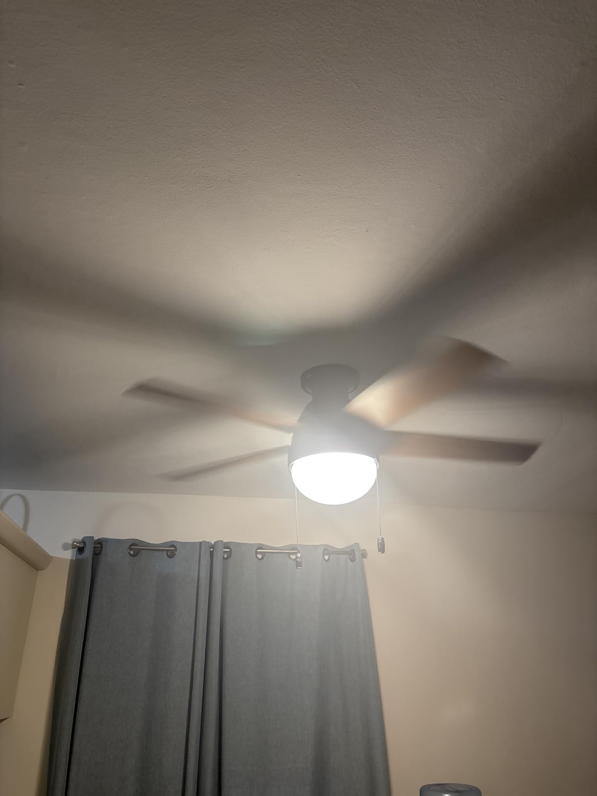 Hunter Anslee, Indoor, Ceiling Fan, with LED Light, 46 inch, Fresh White customer photo 1