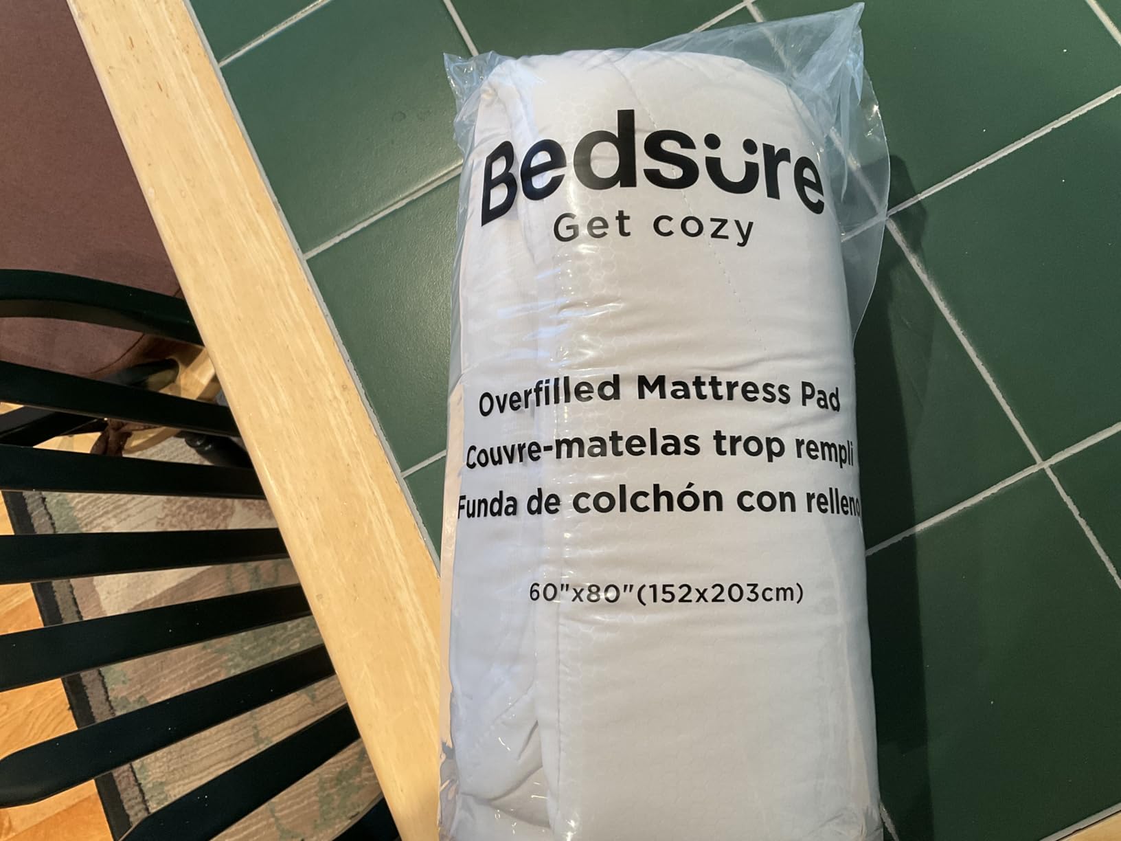 Bedsure Queen Mattress Pad, Mattress Topper with 8-21 Inches Deep Pocket | Good Housekeeping Seal, Quilted Fitted Mattress Protector, Noiseless, Breathable, Bed Cover Padded, White, 60x80 Inches customer photo 1