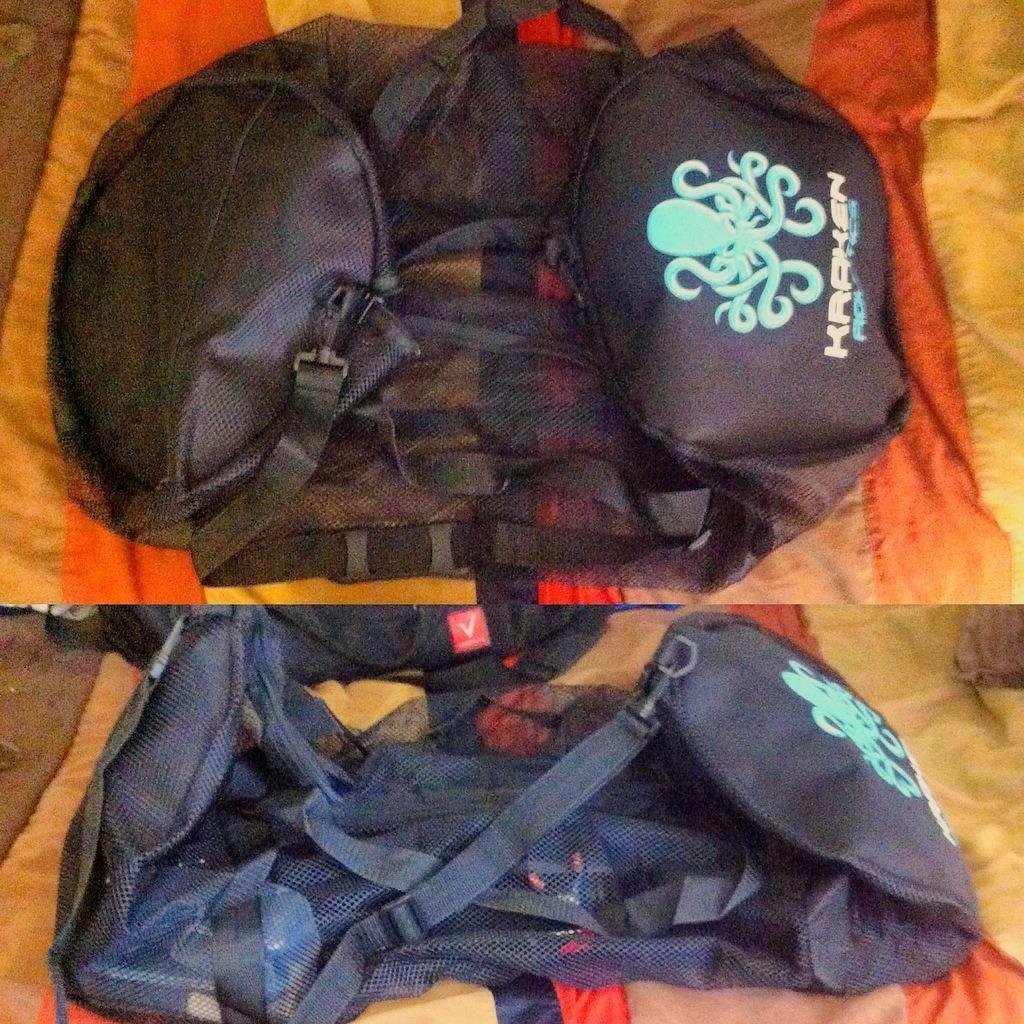Kraken Aquatics Mesh Dive Duffle Bag for Scuba & Snorkel Gear, XL | Heavy-duty quick-dry mesh duffel for scuba, snorkeling, freediving & spearfishing gear. Holds 35 lbs. Shoulder strap. customer photo 1