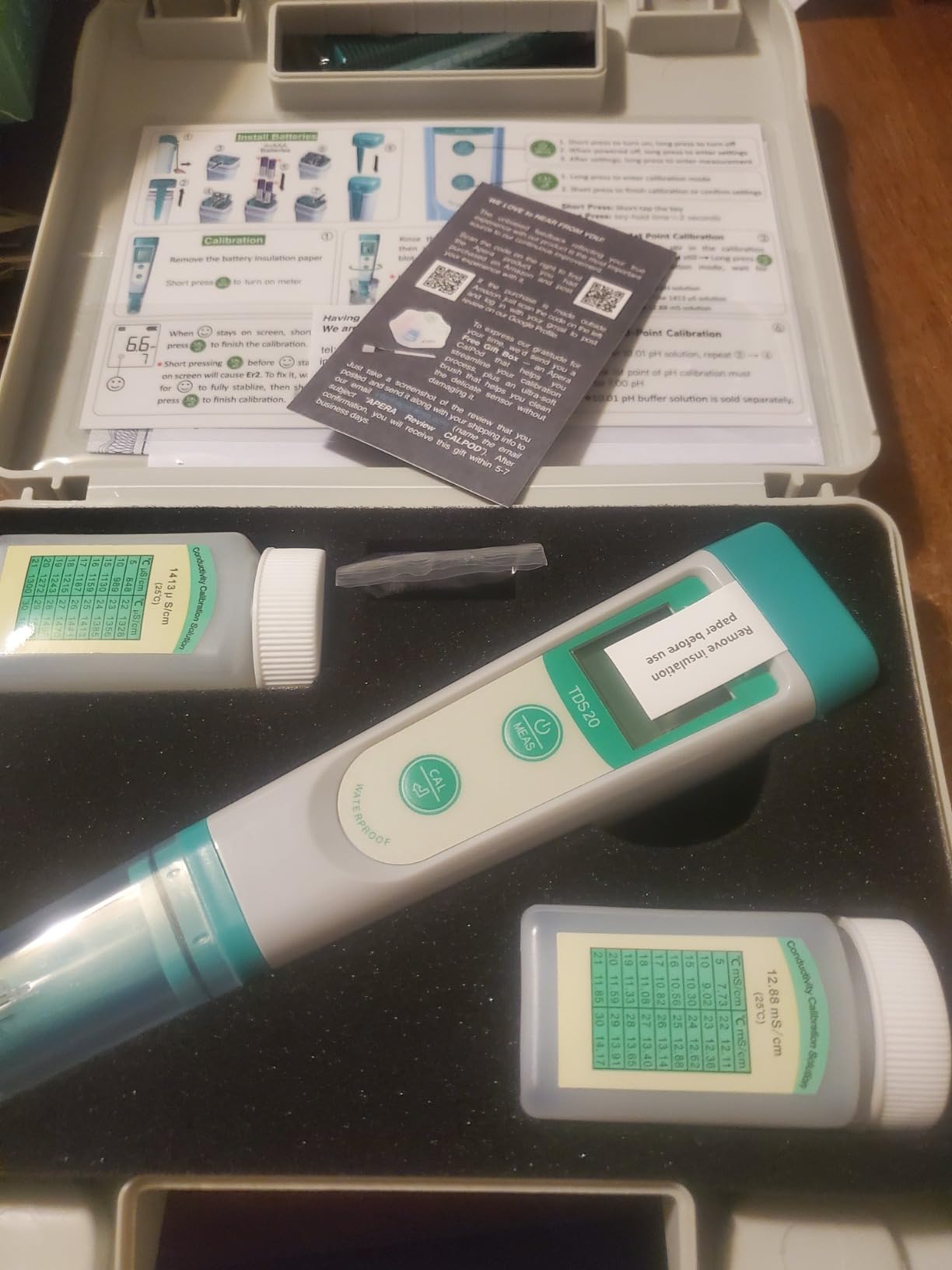 Apera Instruments AI213 Value Series TDS20 Waterproof TDS Pocket Tester Kit customer photo 1