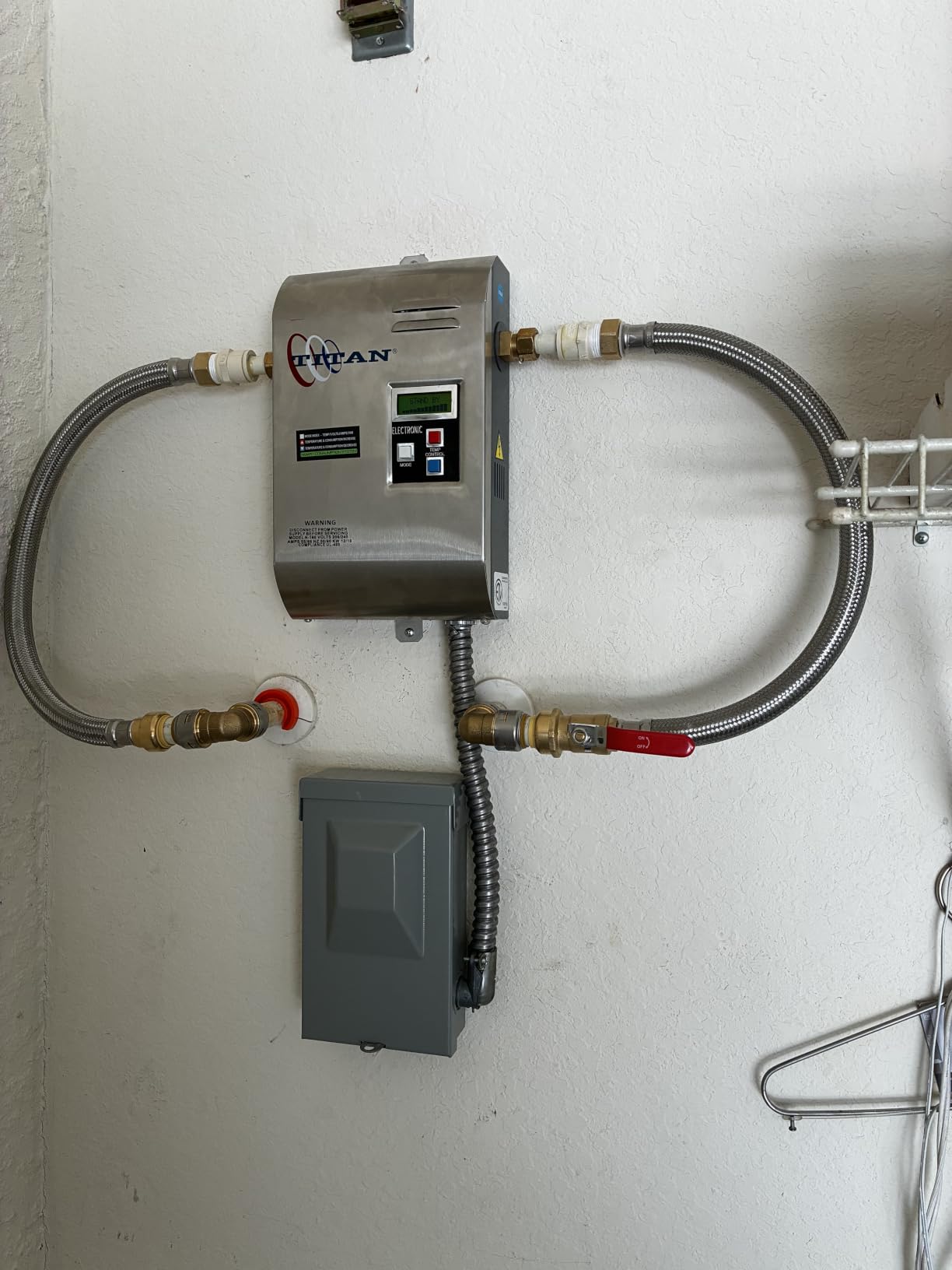 Titan N-160 SCR3 Tankless Water Heater Electric 16 KW 220 Volt 66 AMP customer photo 2